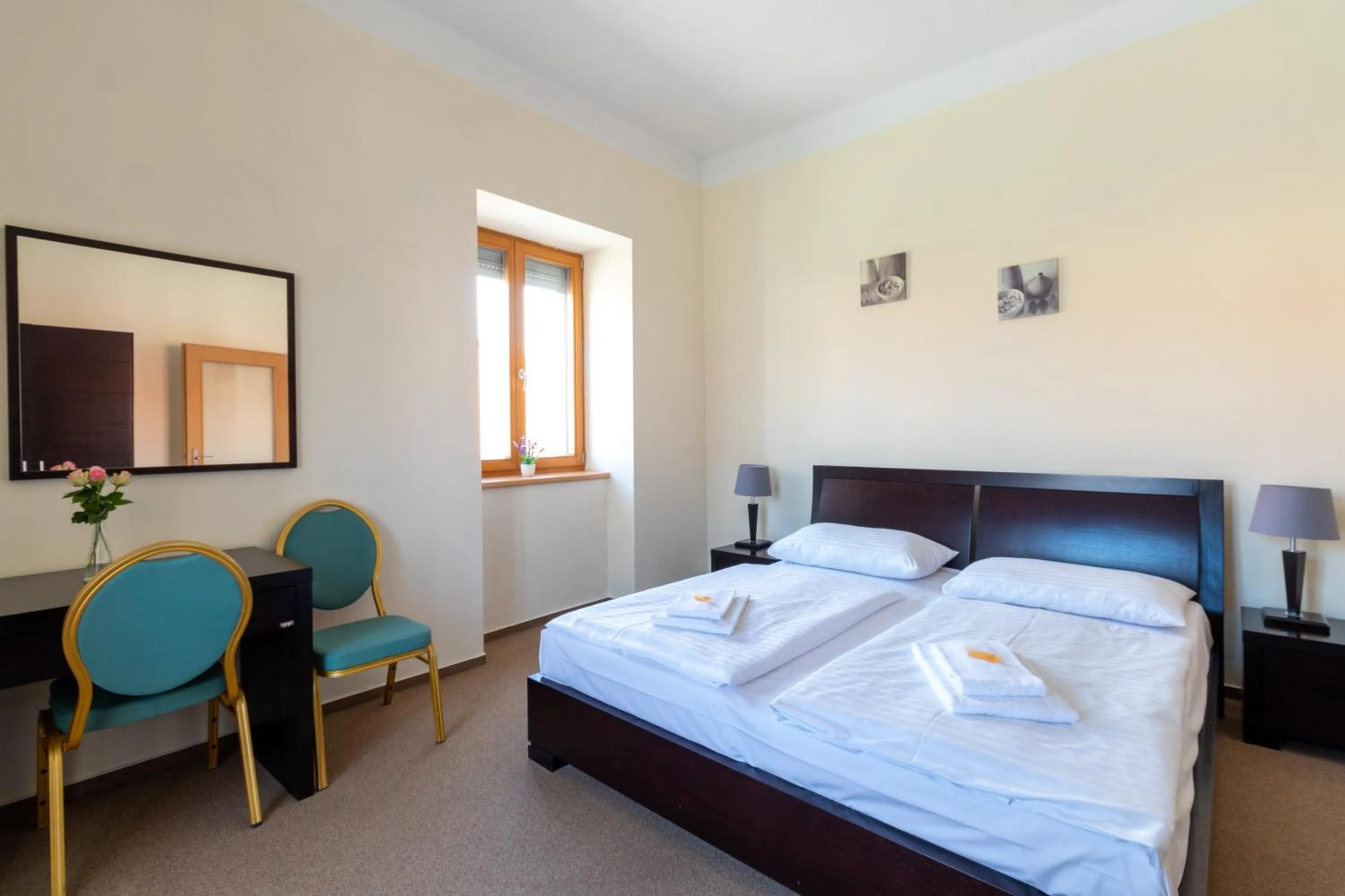 Bed in Hotel Prácheň