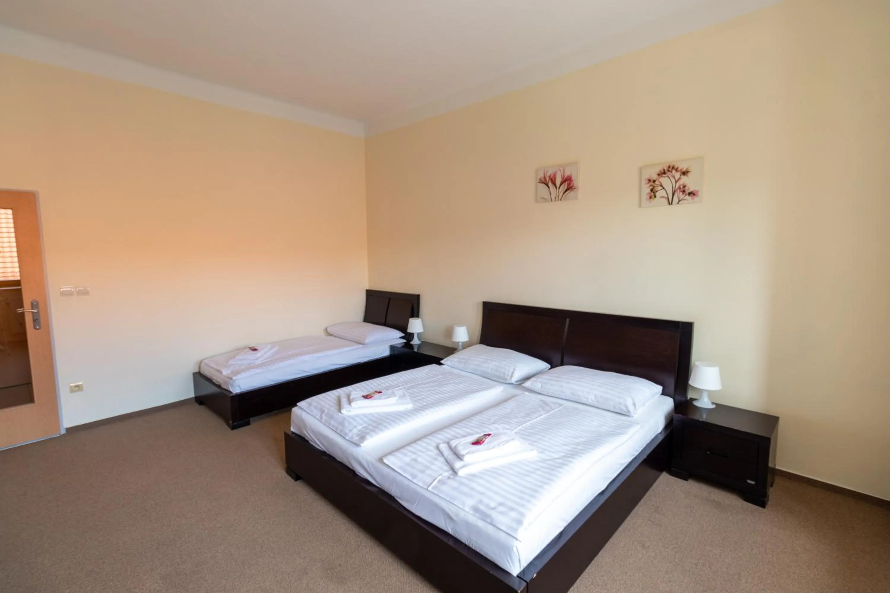 Bed in Hotel Prácheň