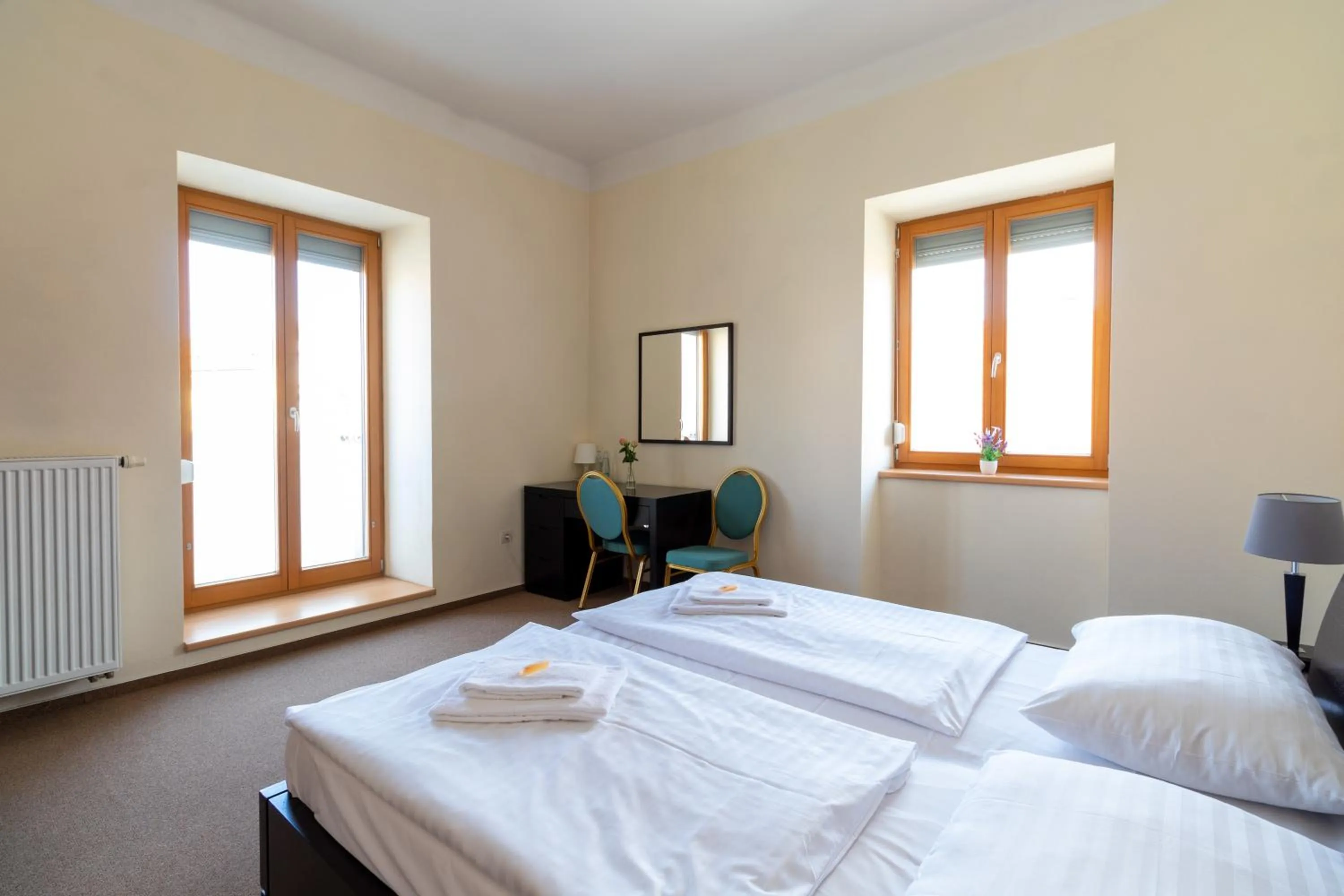 Bed in Hotel Prácheň