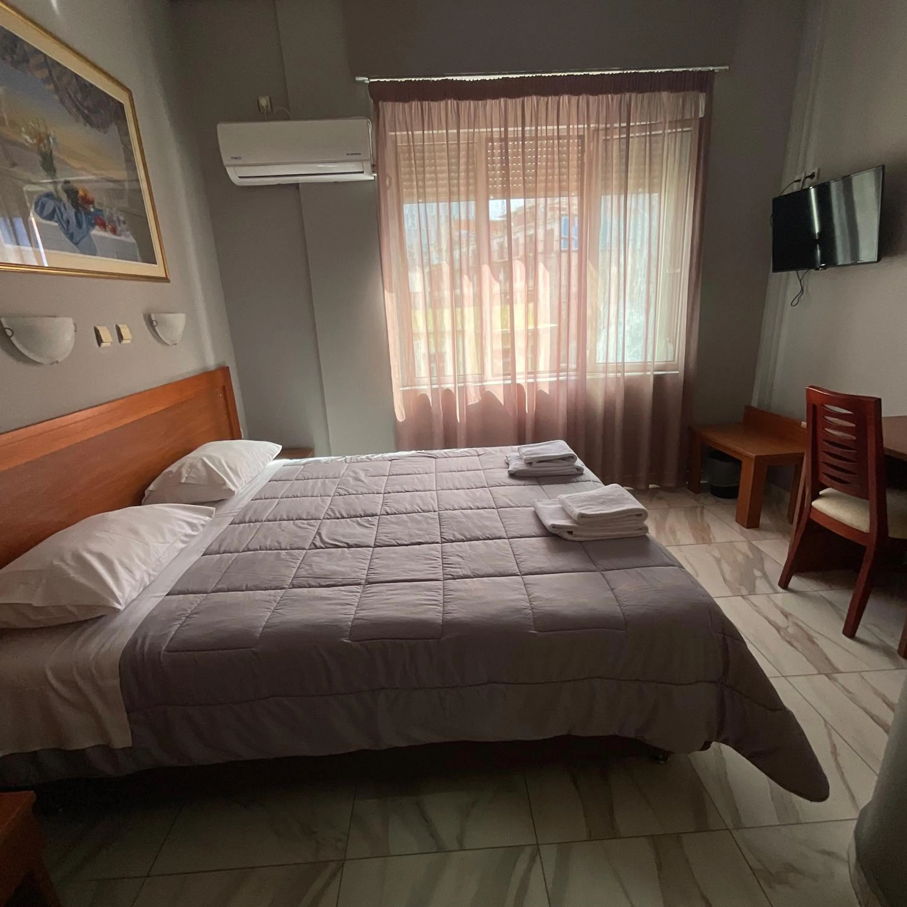 Bedroom, Bed in Piraeus Acropole Hotel