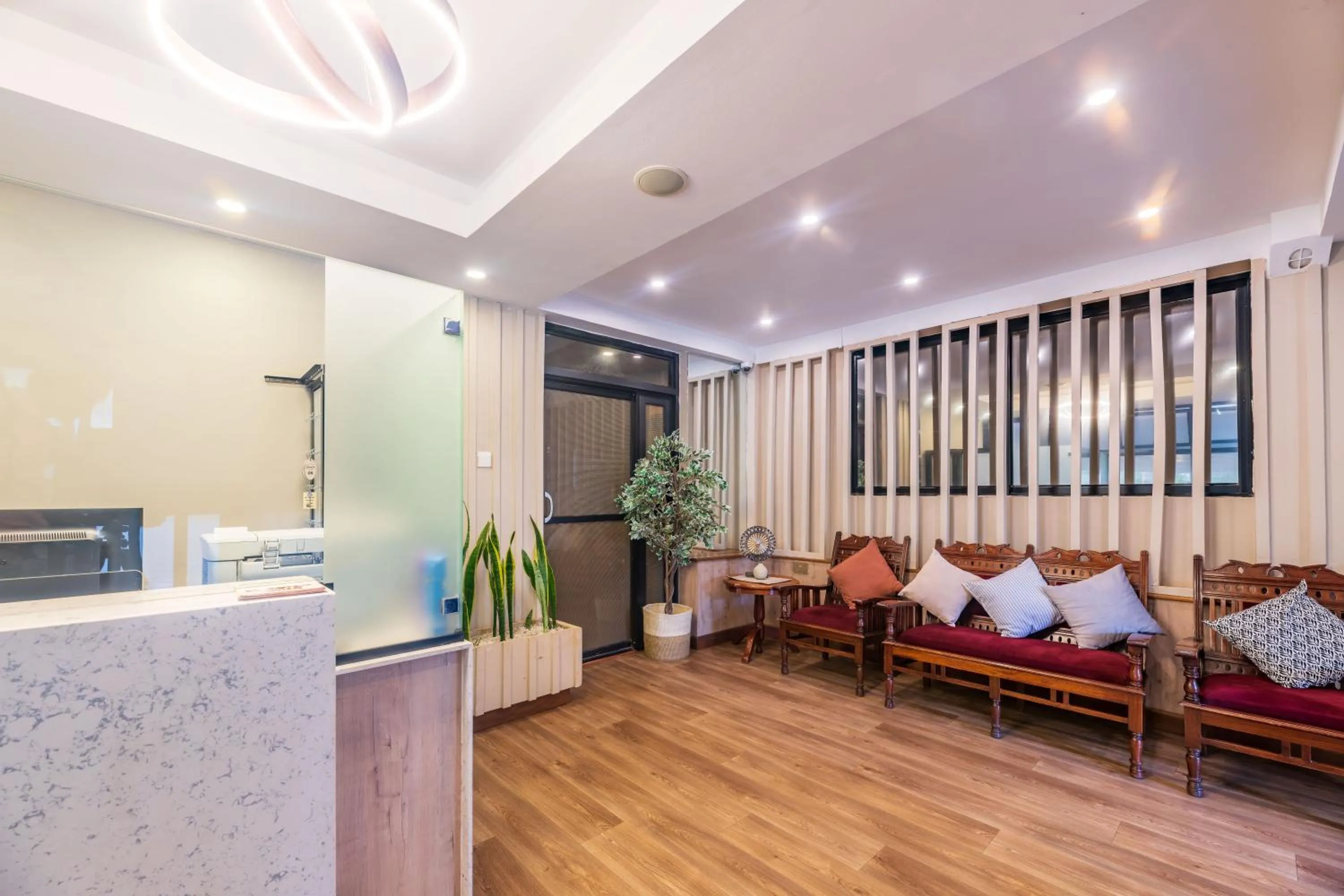 Lobby or reception in Samra Hotel