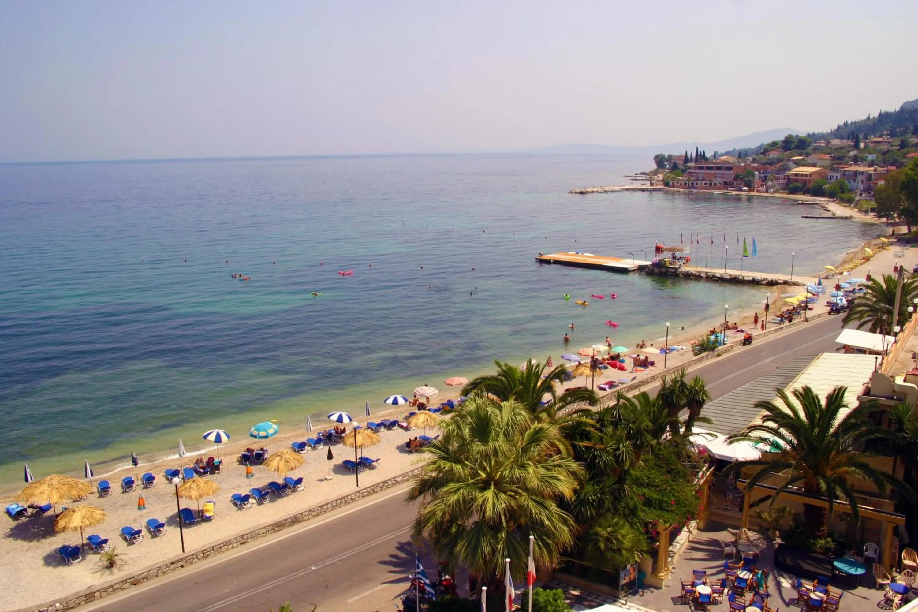 Beach in Hotel Benitses Arches