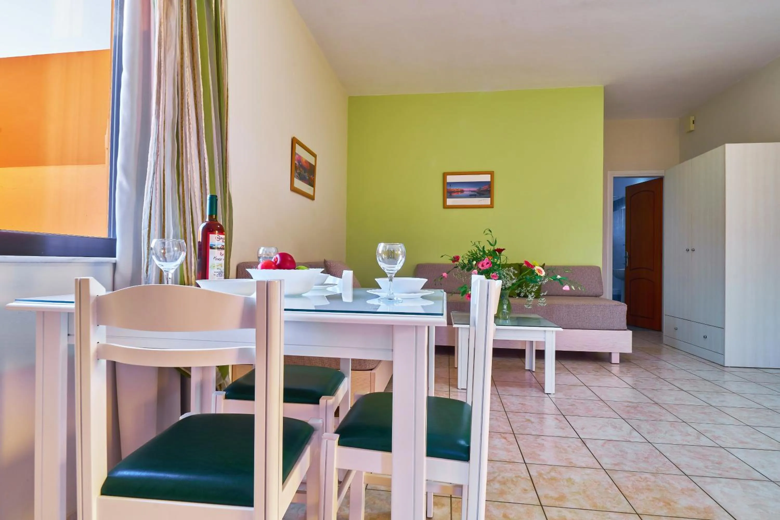 Living room in Nanakis Beach Apartments