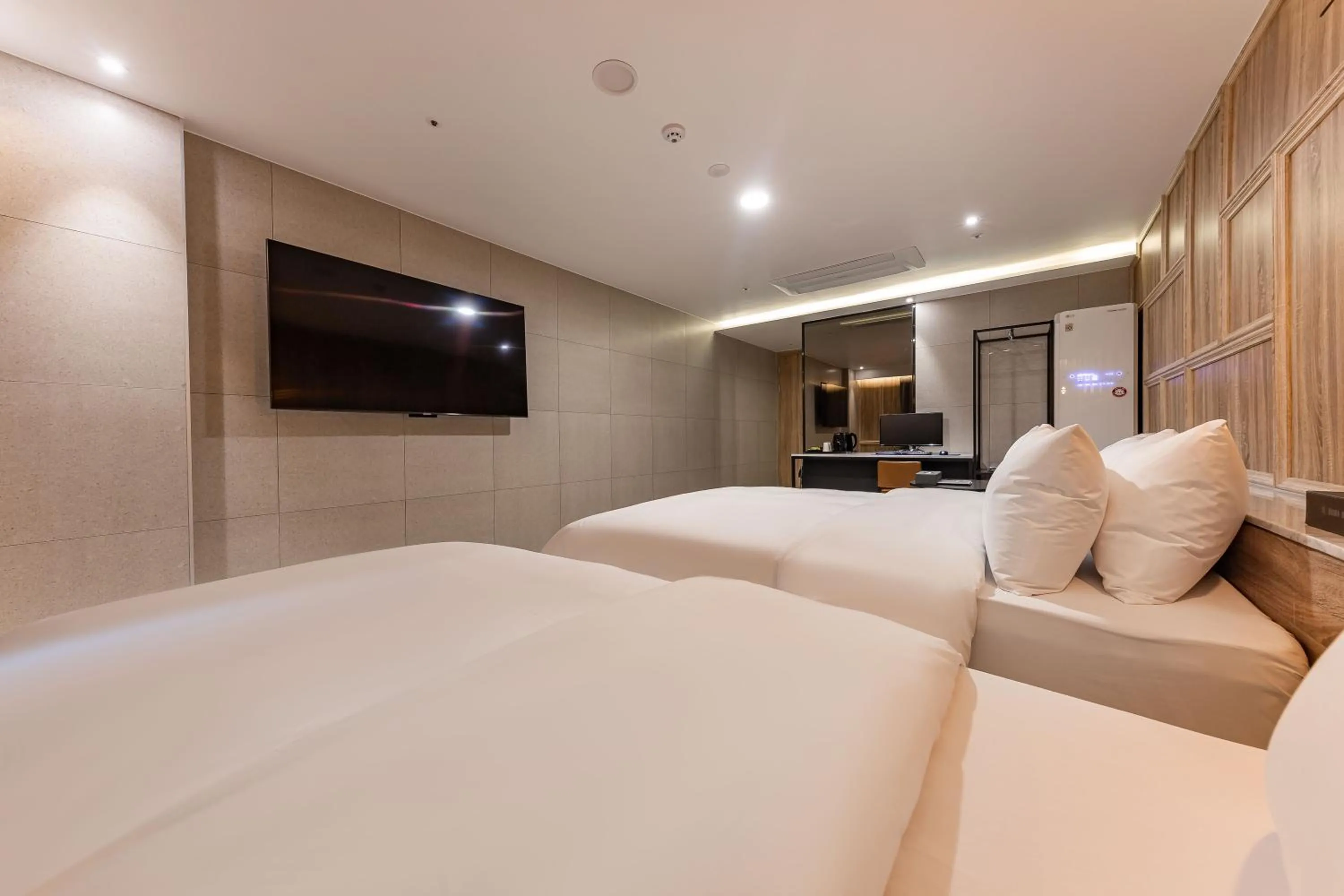 Bed in Brown Dot Hotel Seosan