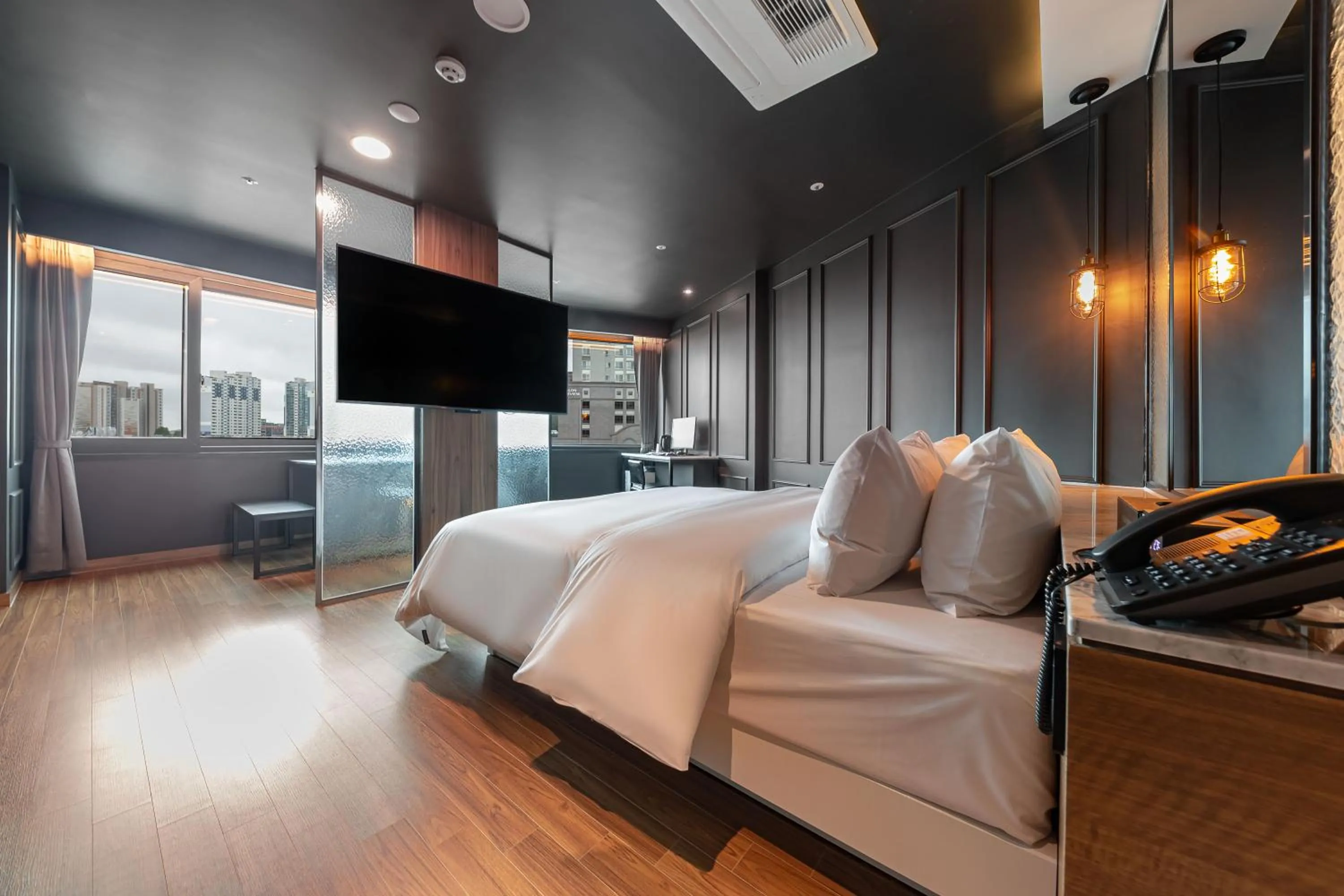 Bed in Brown Dot Hotel Seosan