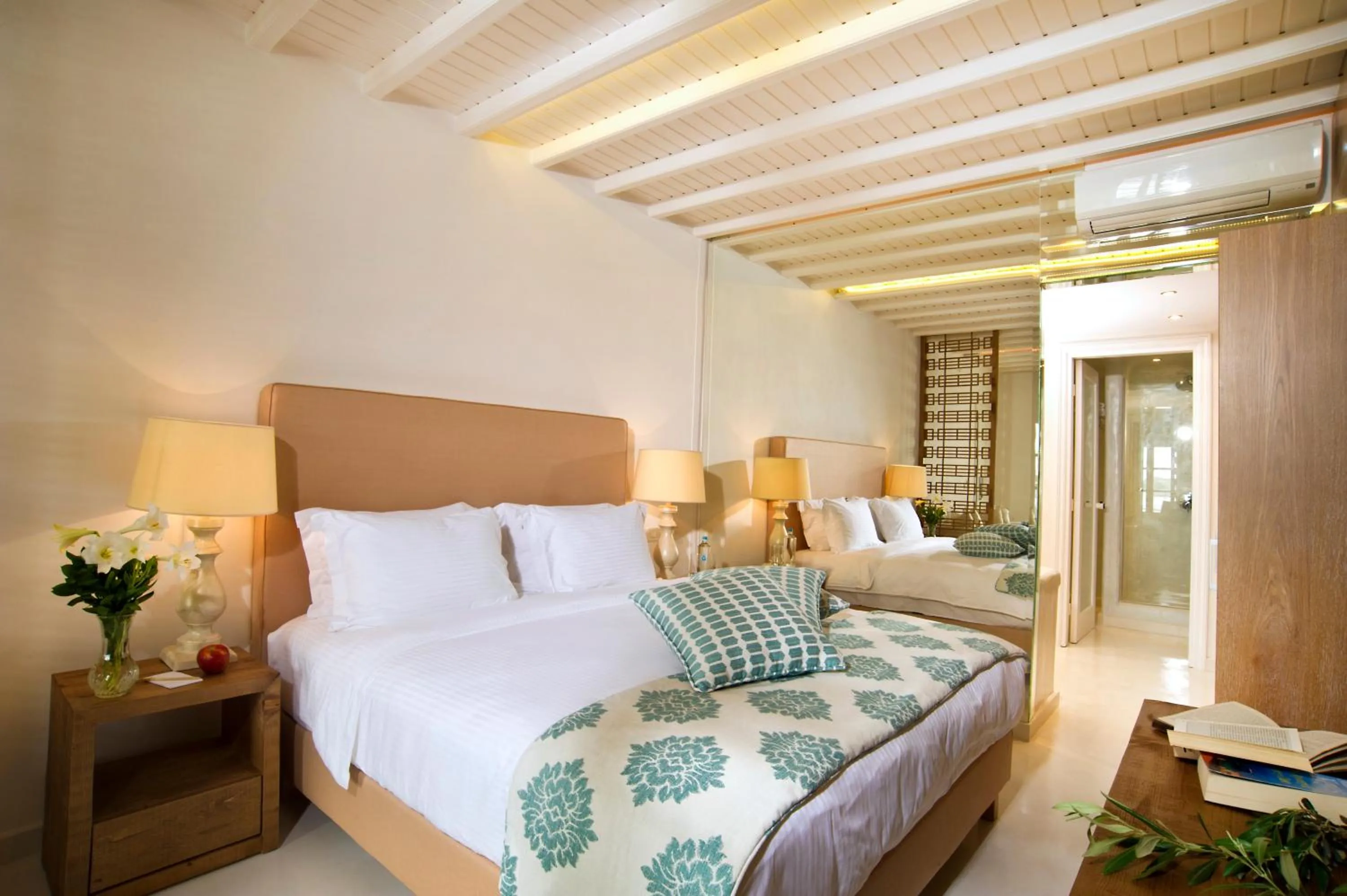Photo of the whole room, Bed in Petinos Beach Hotel