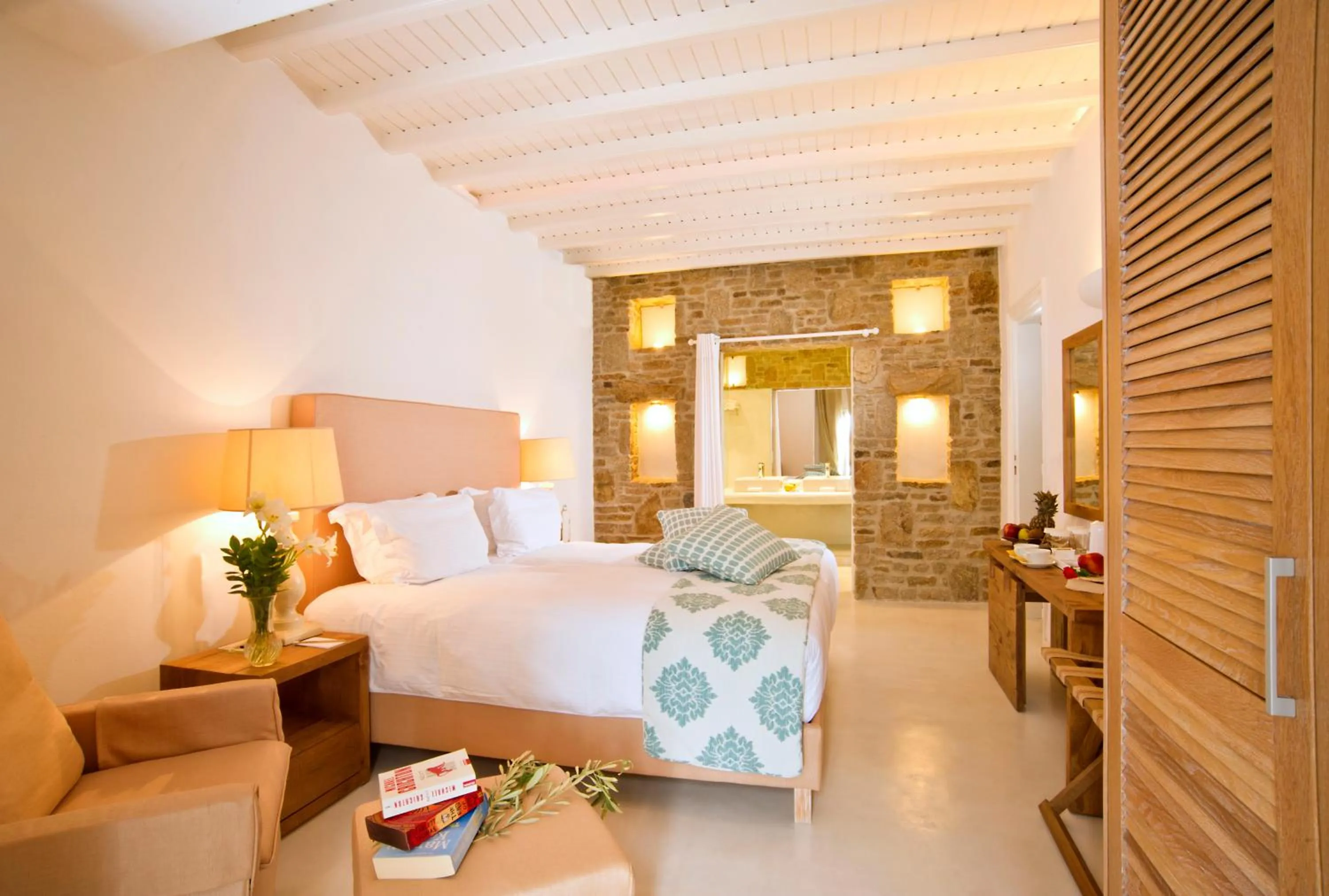 Photo of the whole room, Bed in Petinos Beach Hotel