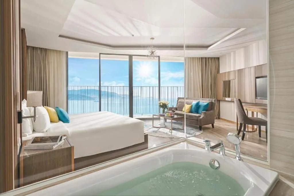 Photo of the whole room, Bed in Luxury Seaview Panorama Nha Trang by Luna