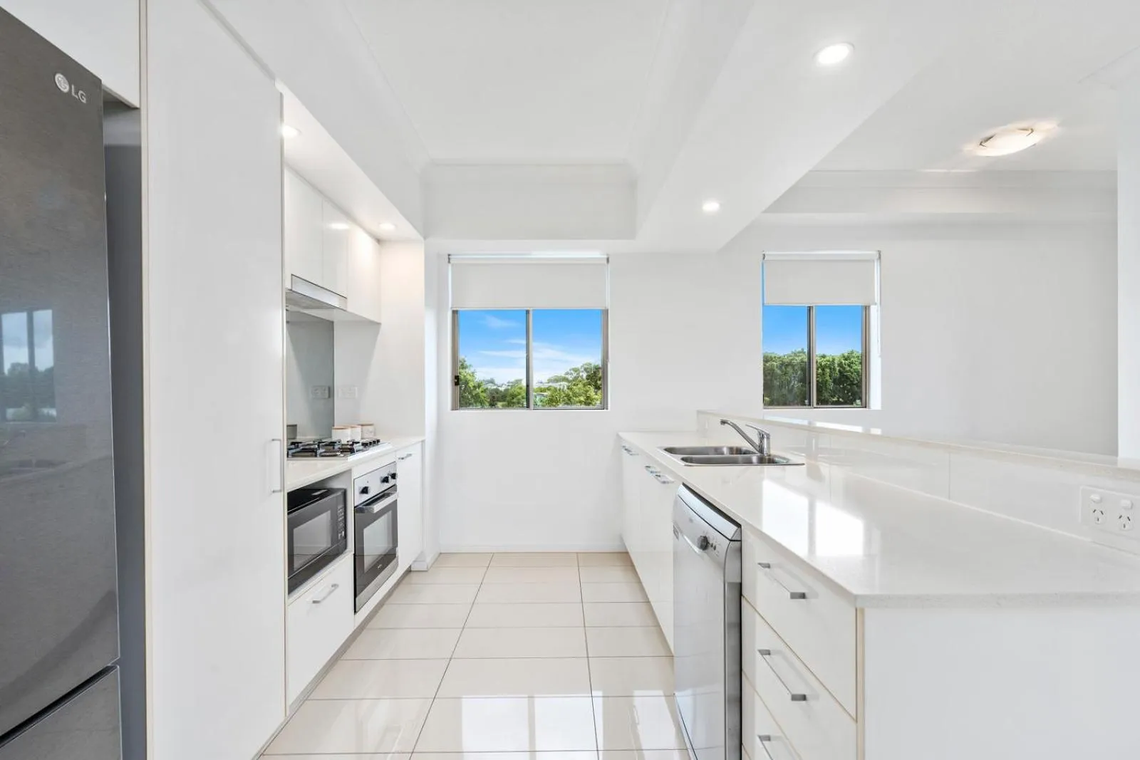 kitchen in Harbour Quays Apartments