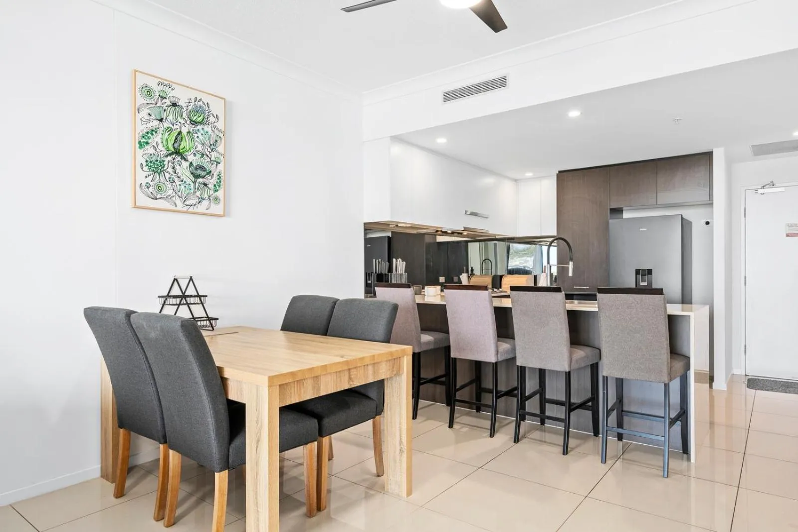 Living room in Harbour Quays Apartments