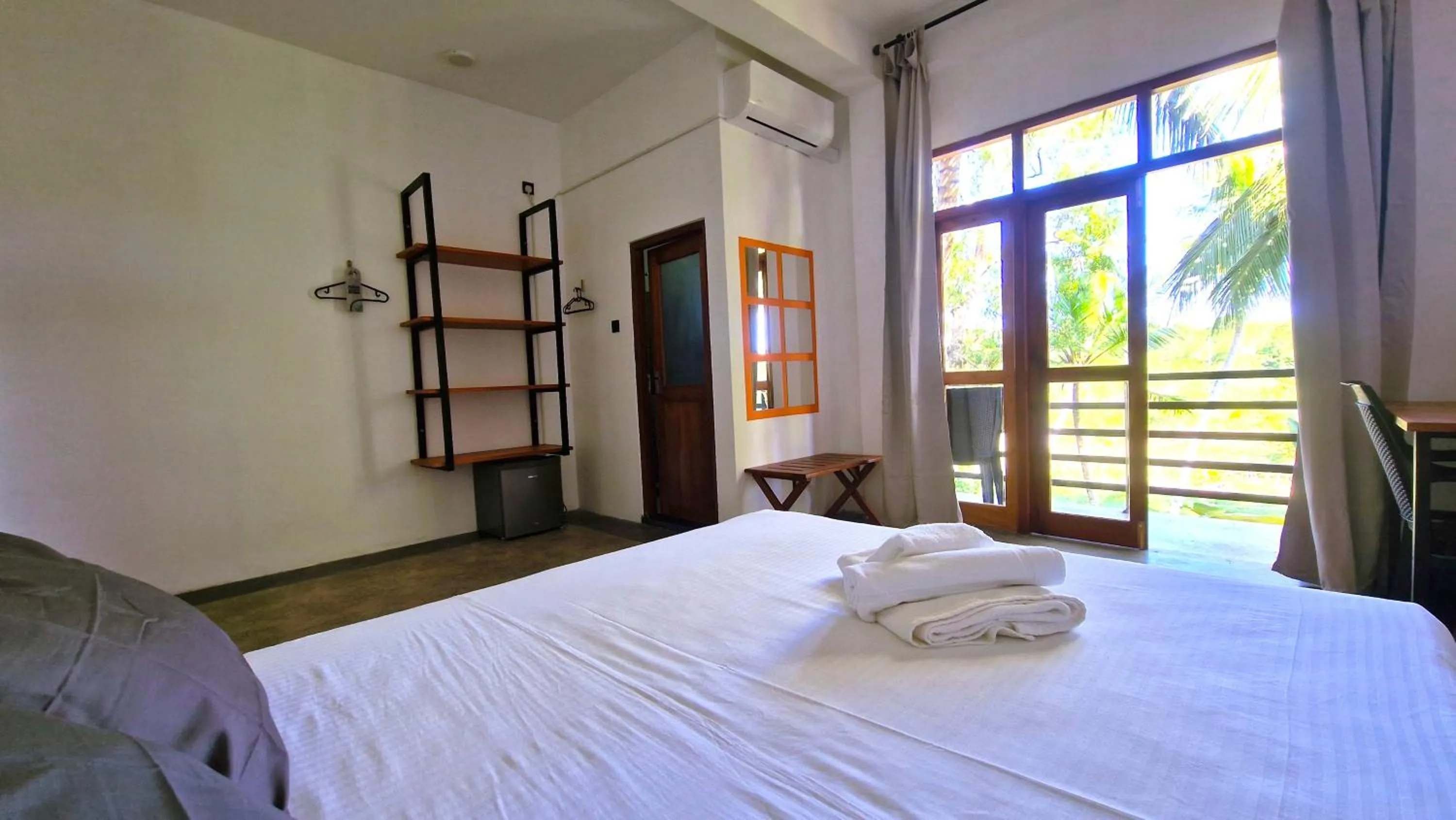 Photo of the whole room, Bed in Mothership