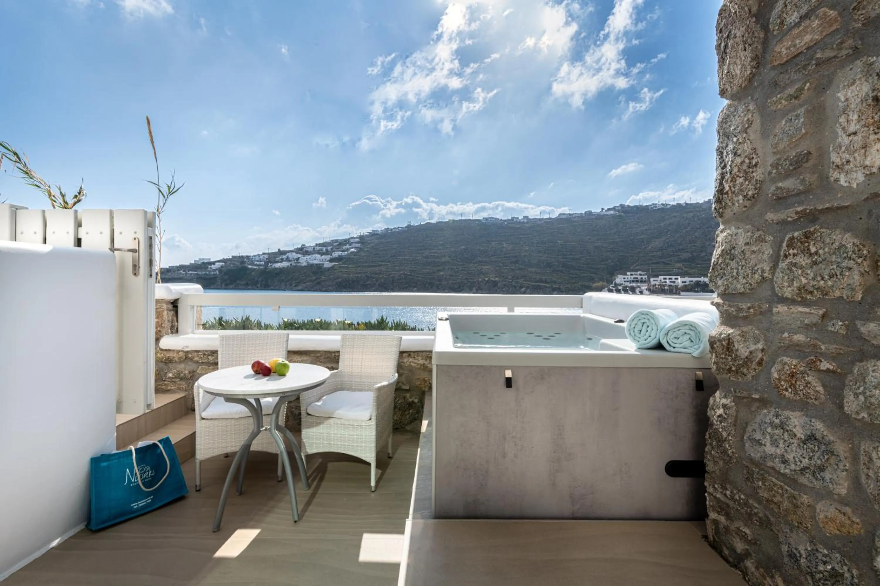 Balcony/Terrace in Nissaki Boutique Hotel