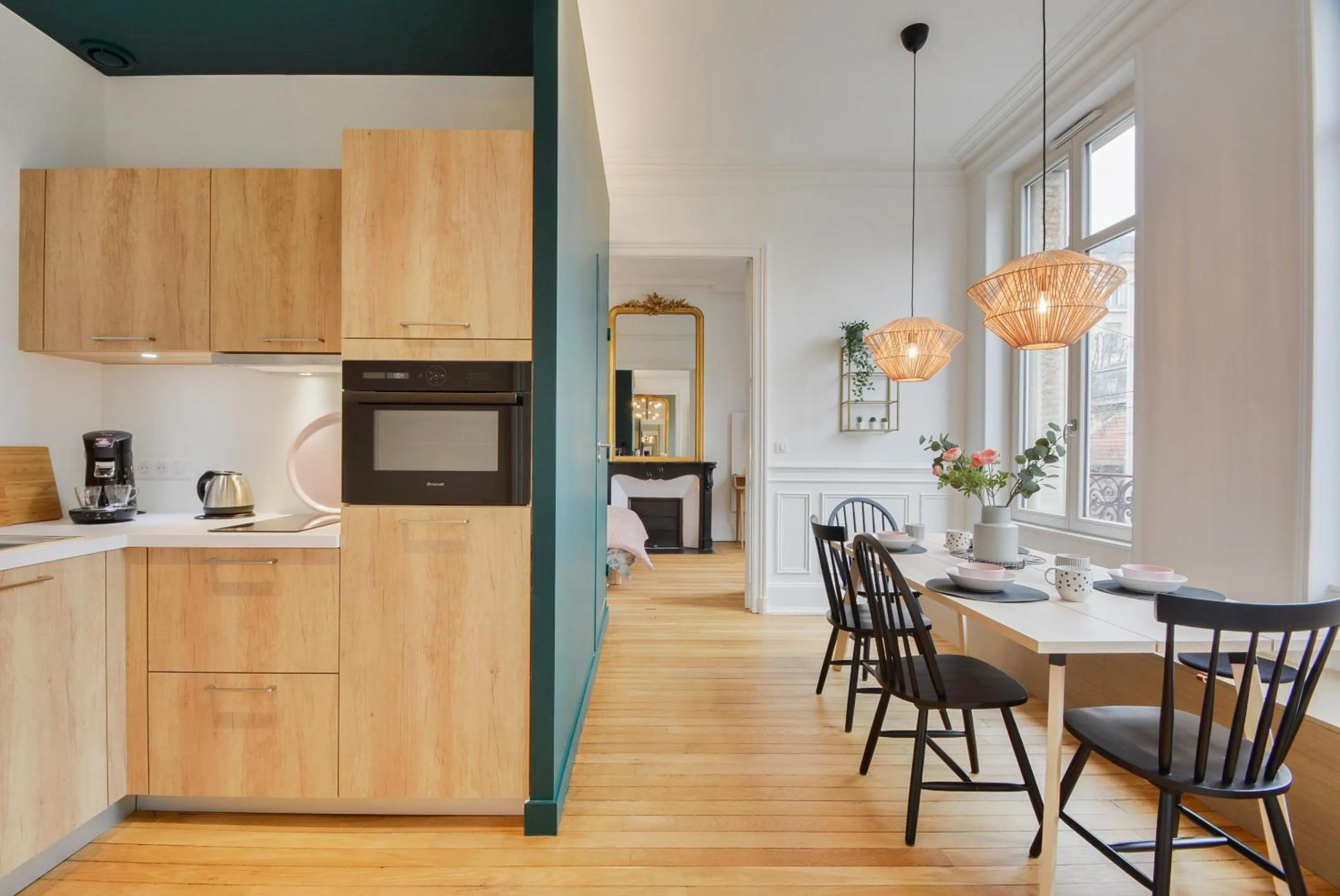 Kitchen or kitchenette in Le Manon ! Green Haussmannien - Centre Gare - Excelsior - 2 à 4 pers