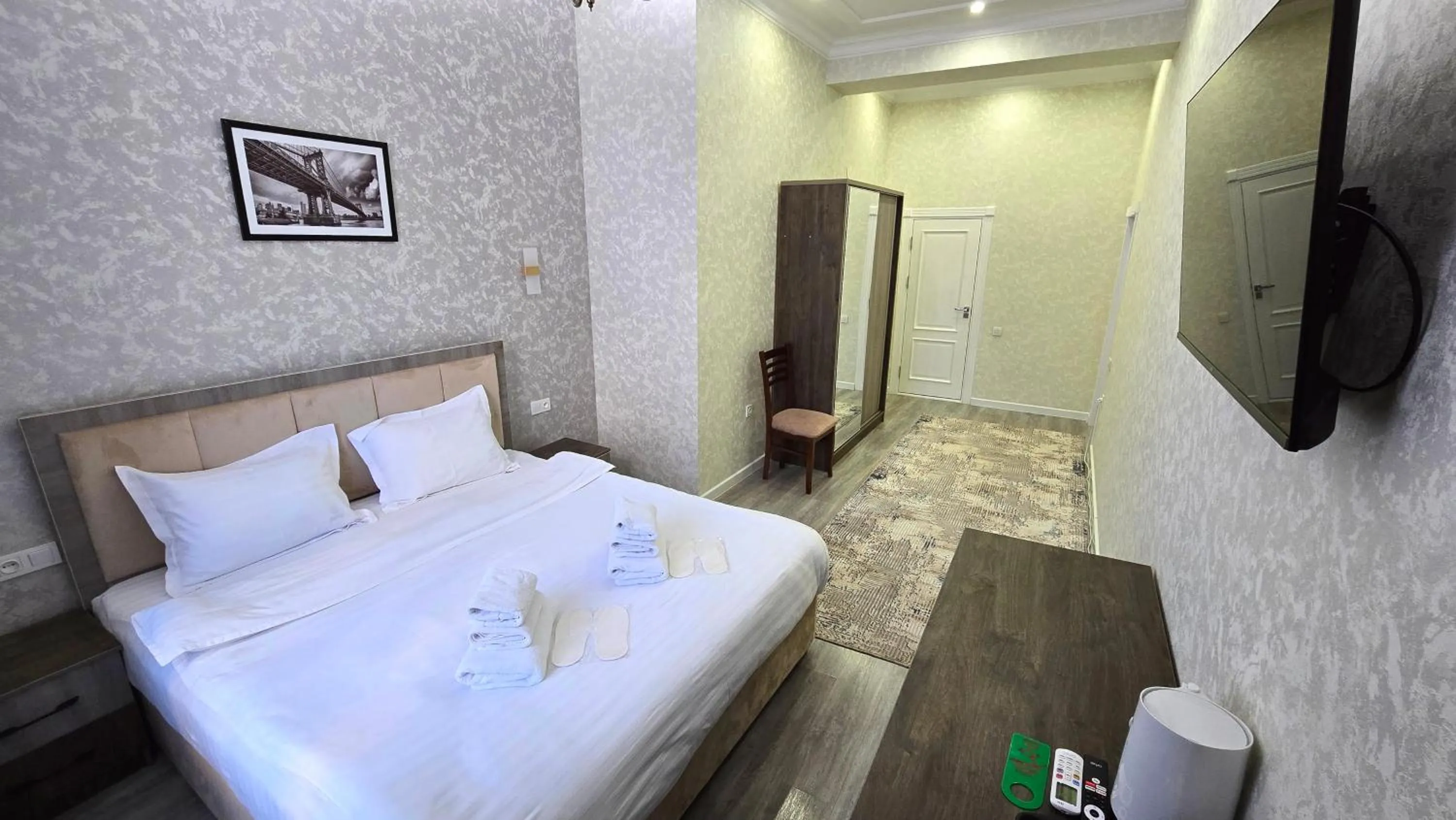 Bed in OLD STATION HOTEL