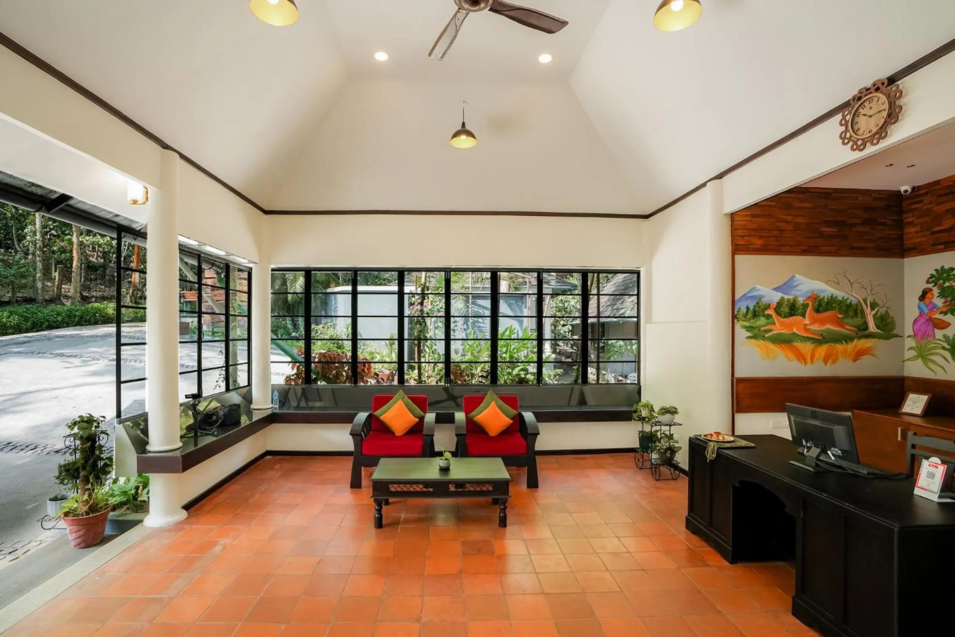 Lobby or reception in The Hive, Wayanad