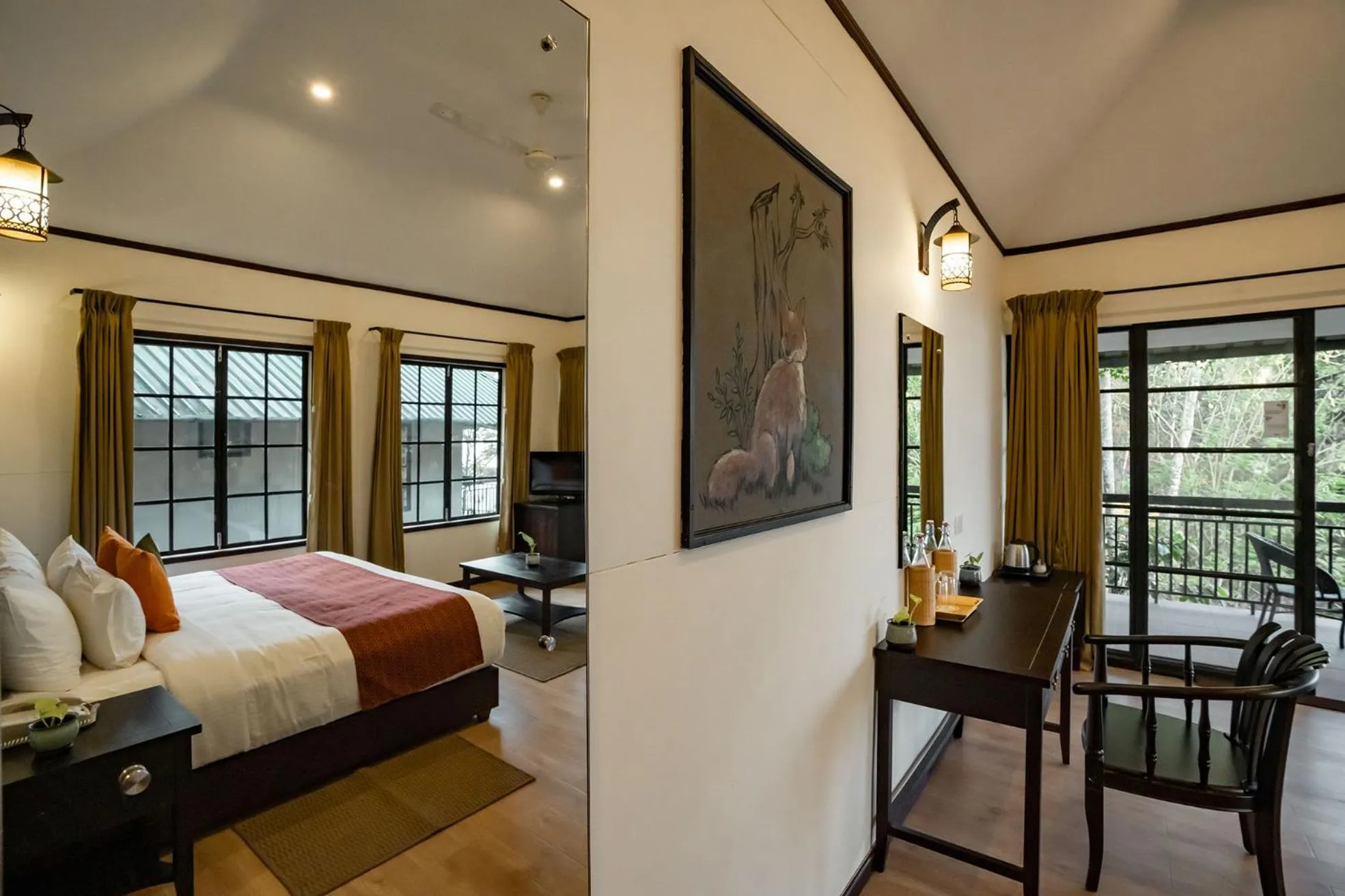 Photo of the whole room, Bed in The Hive, Wayanad