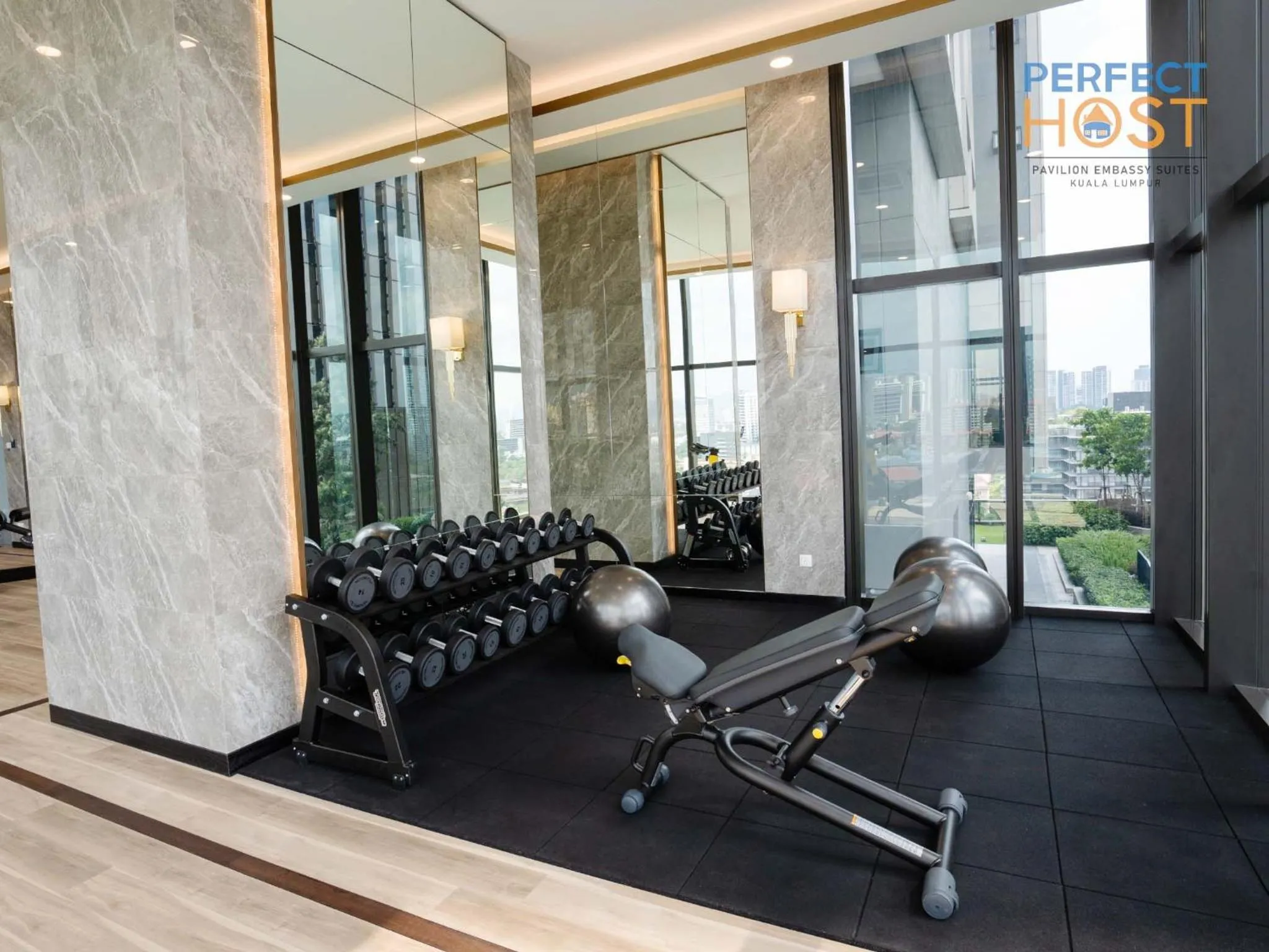 Fitness centre/facilities in Pavilion Embassy Suites KL by Perfect Host