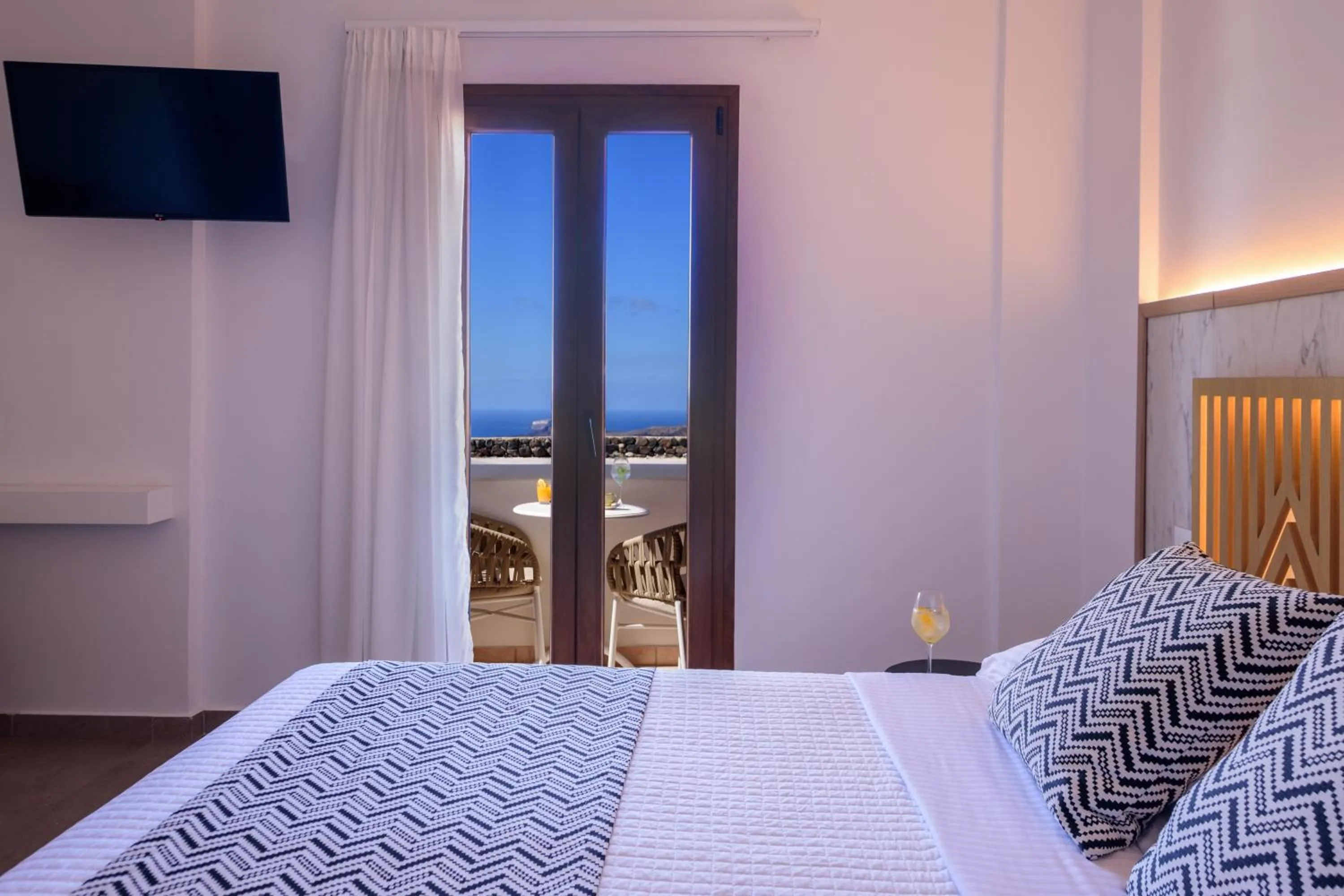 Bedroom, Bed in Astir Thira Hotel