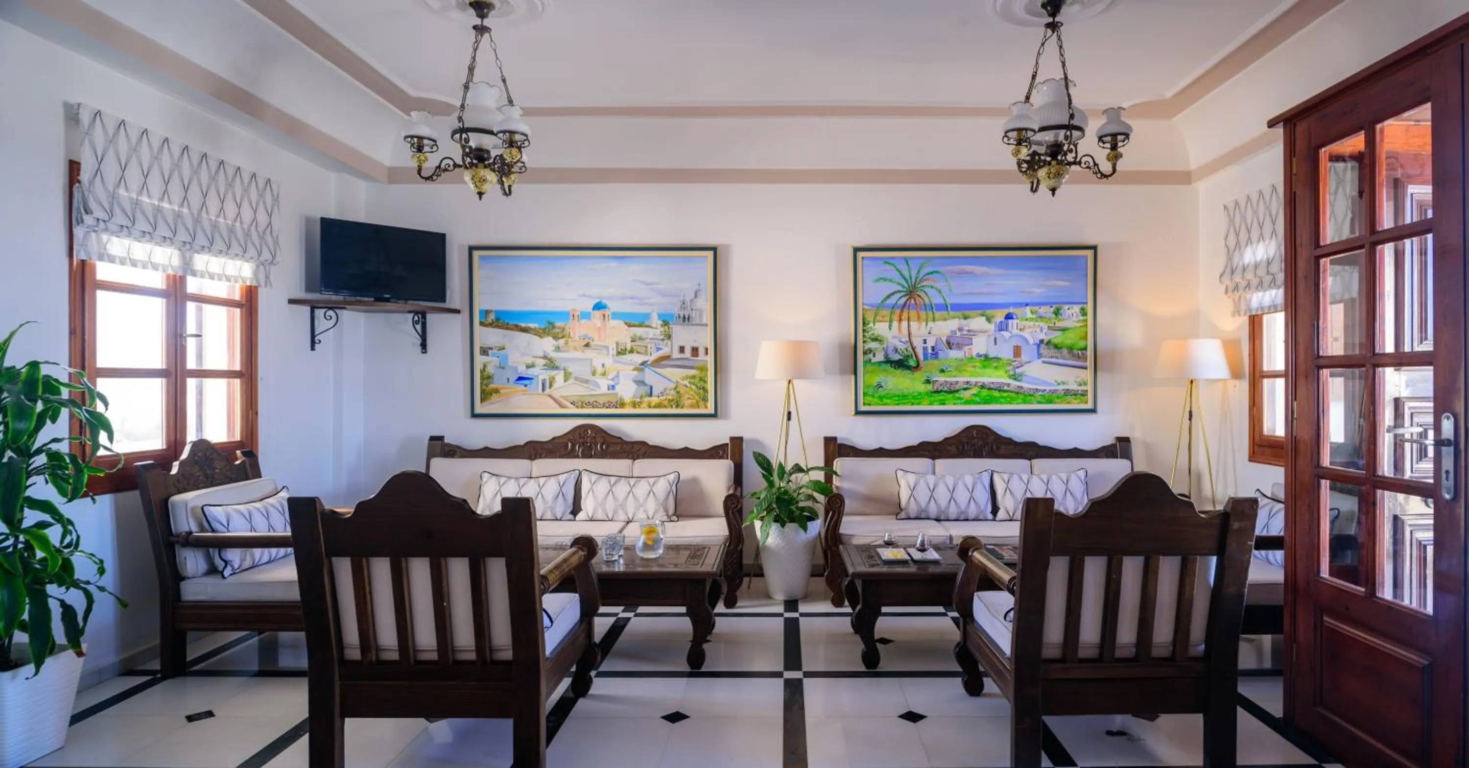 Lobby or reception in Astir Thira Hotel