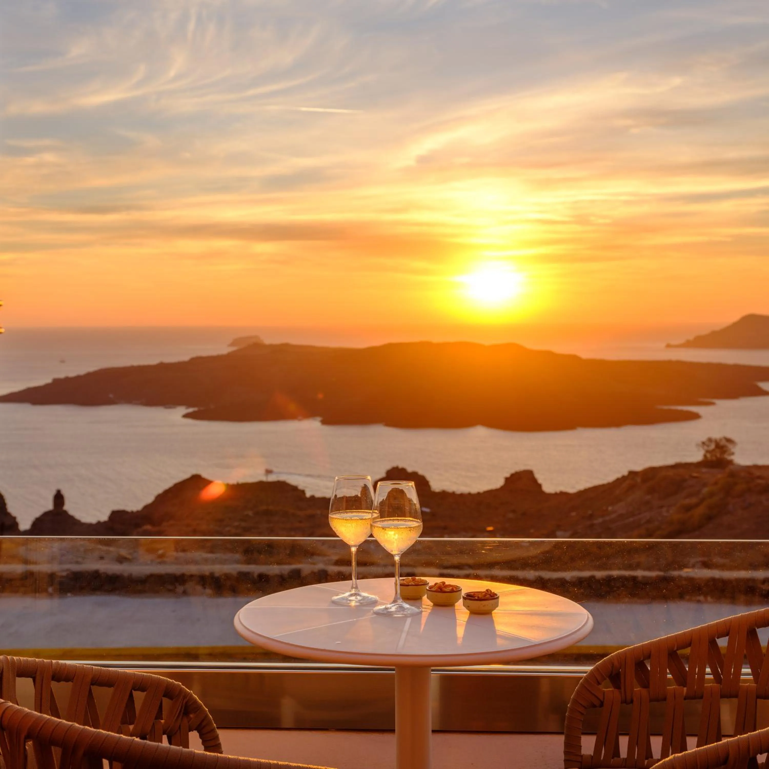 Sunset in Astir Thira Hotel