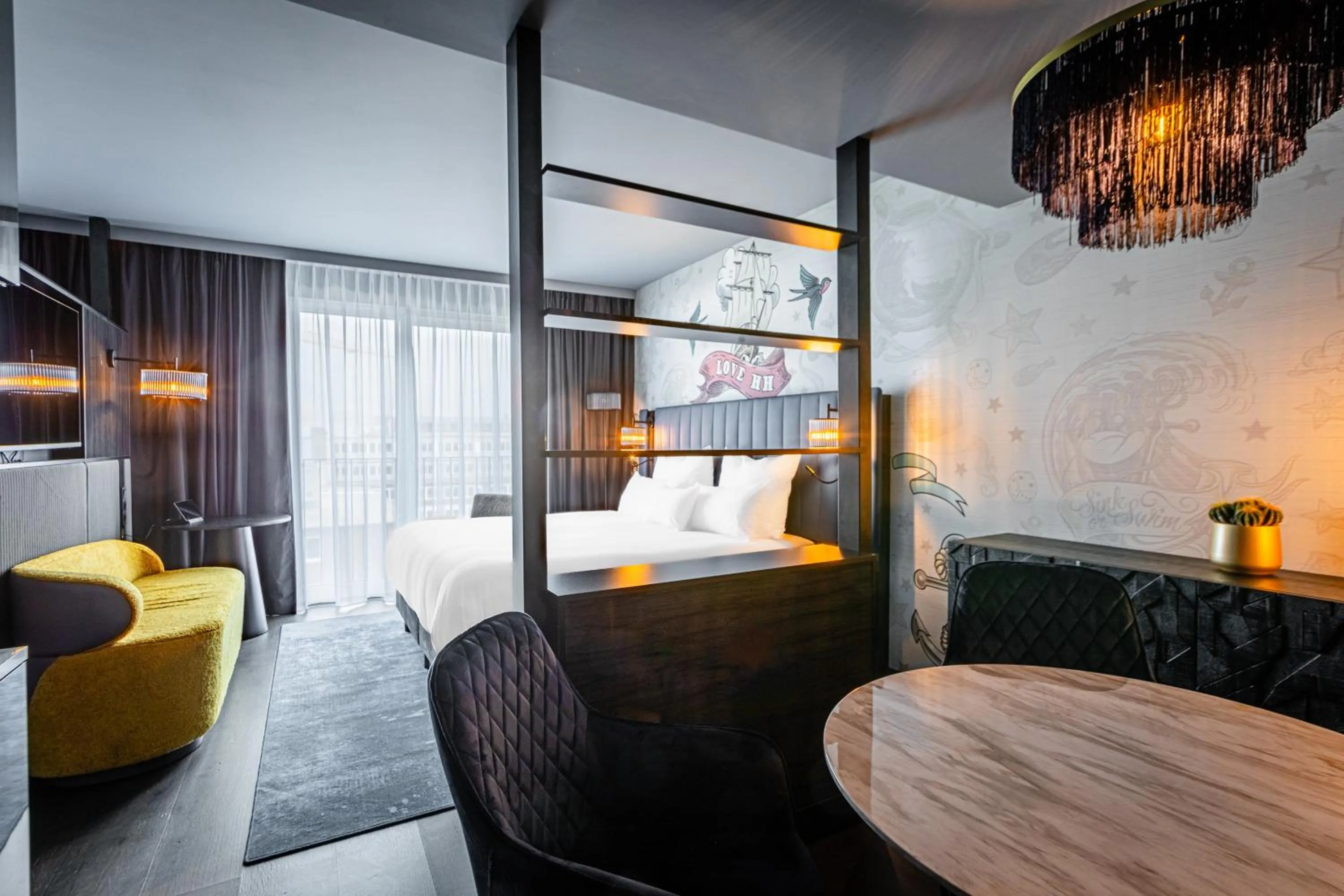 Photo of the whole room, Bed in NYX Hotel Hamburg by Leonardo Hotels