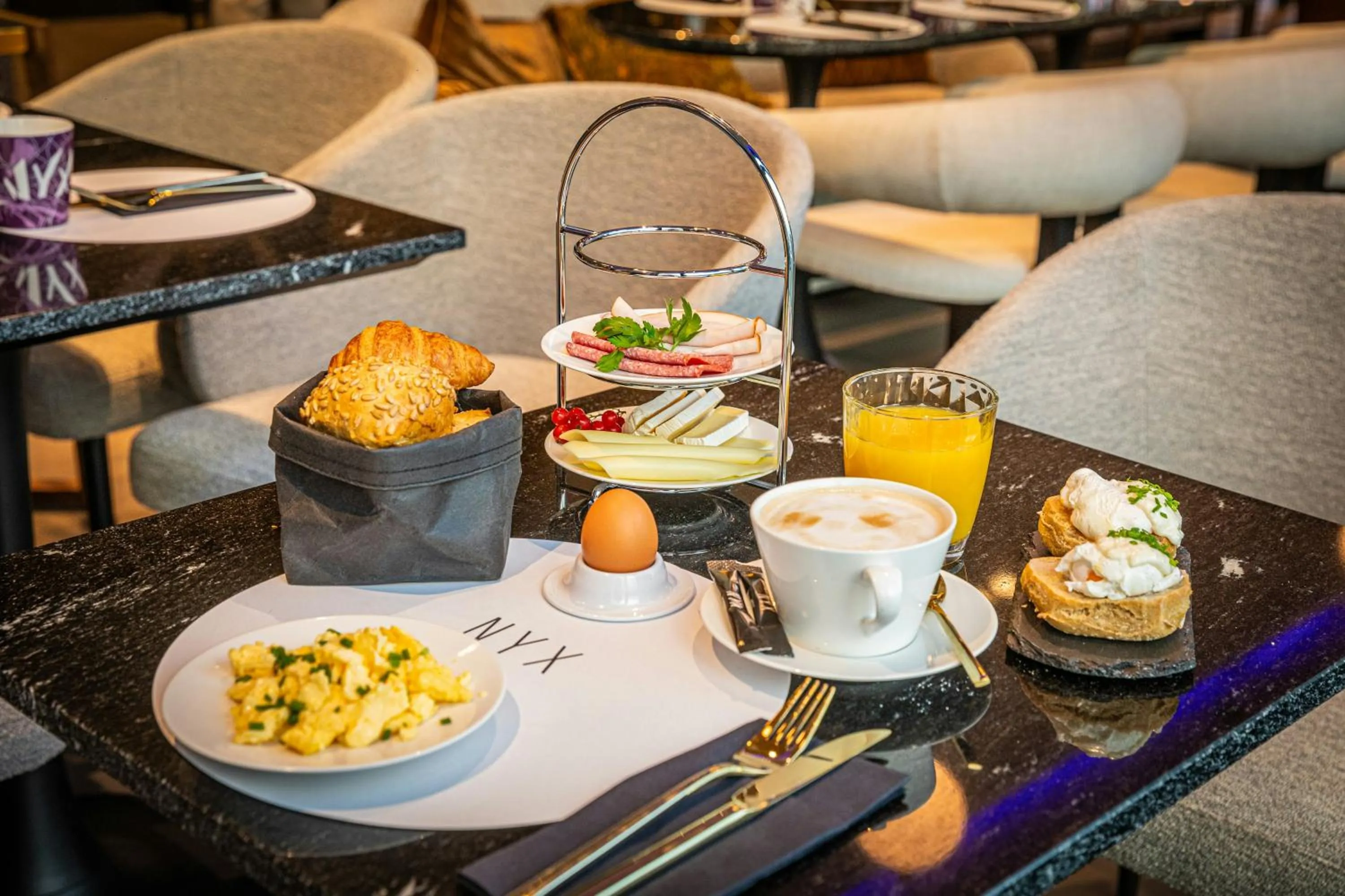 Buffet breakfast in NYX Hotel Hamburg by Leonardo Hotels