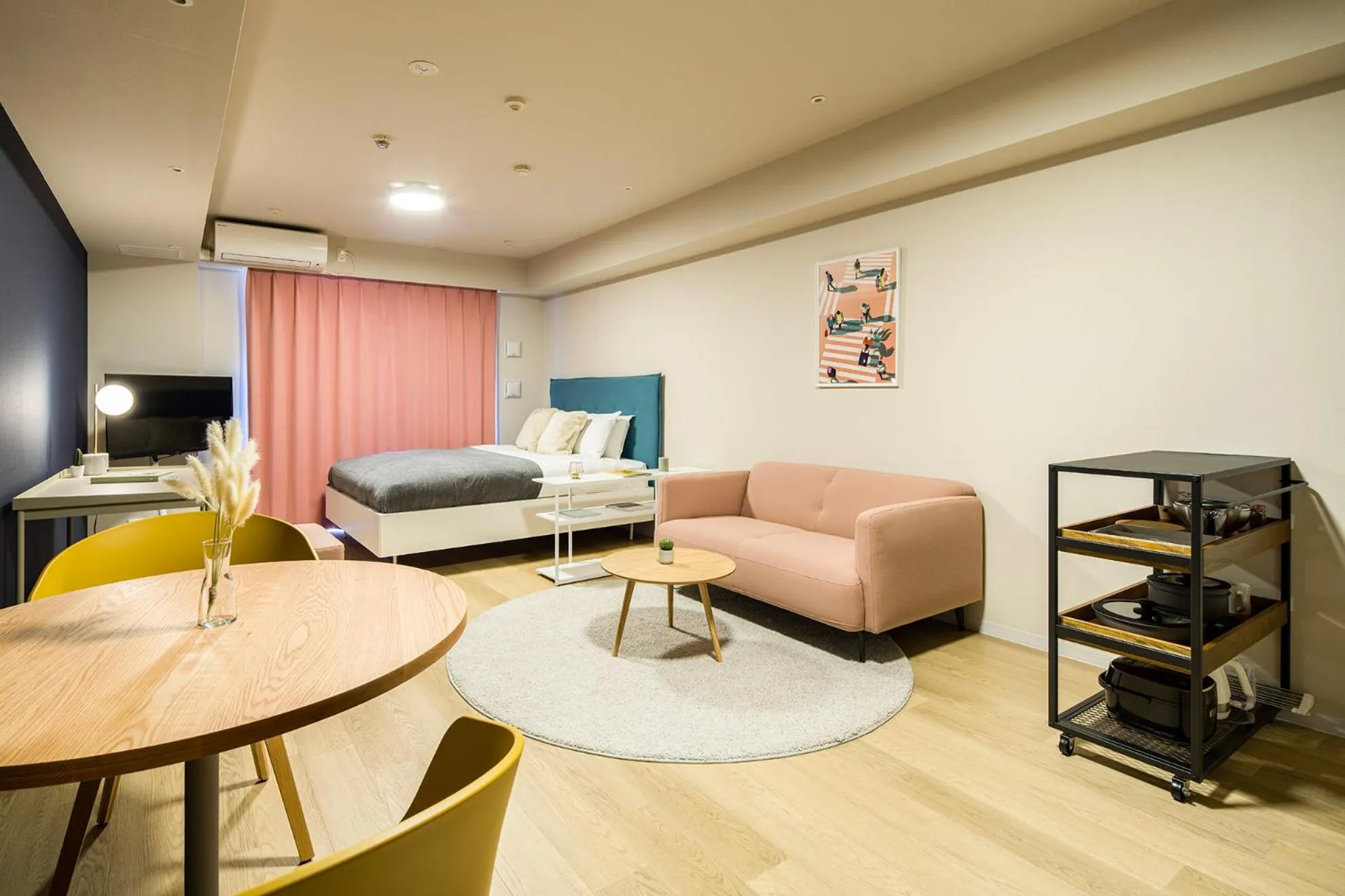 Living room in Section L Residence Ginza