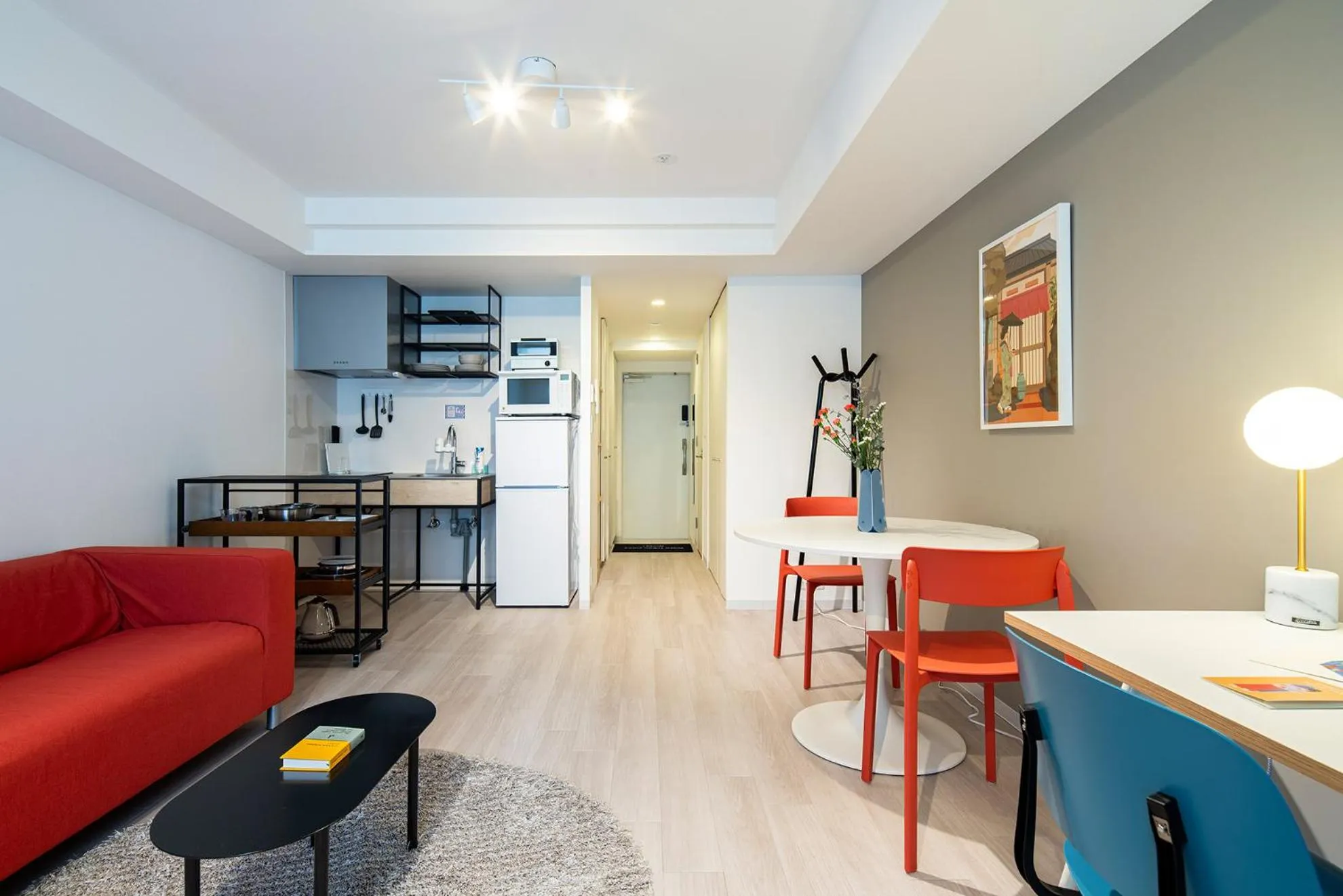 Living room in Section L Residence Ginza