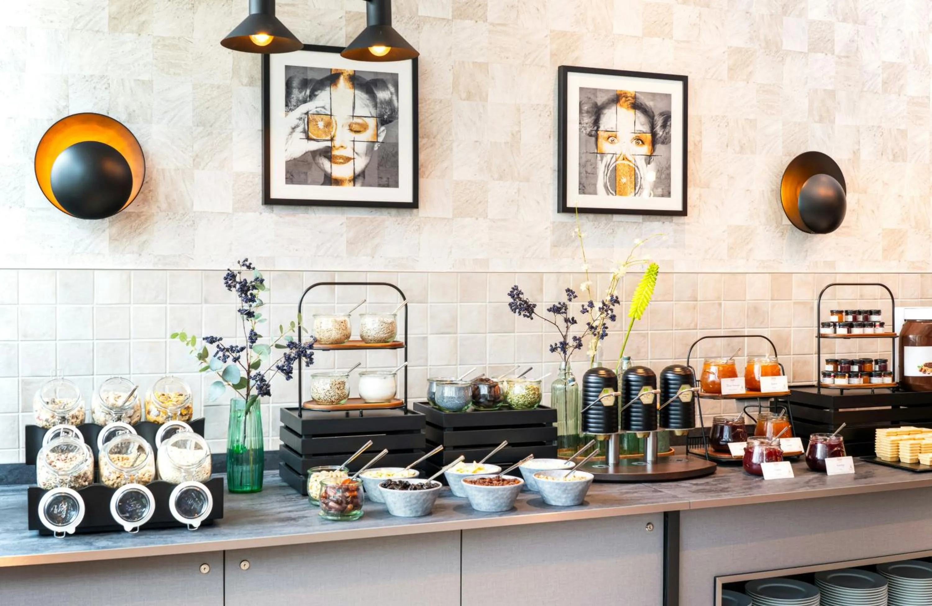 Buffet breakfast in Leonardo Royal Hotel Cologne Bonn Airport