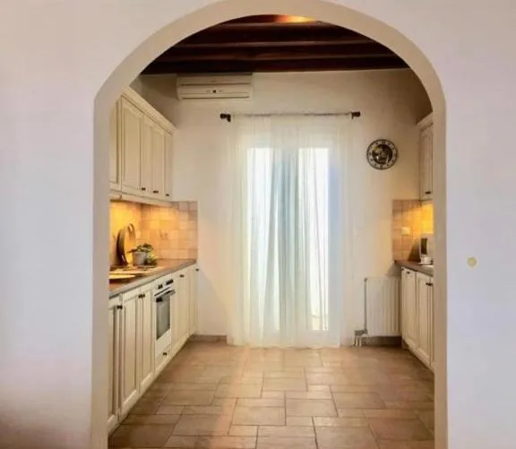 Kitchen or kitchenette in Mykonos Dot - The Villas