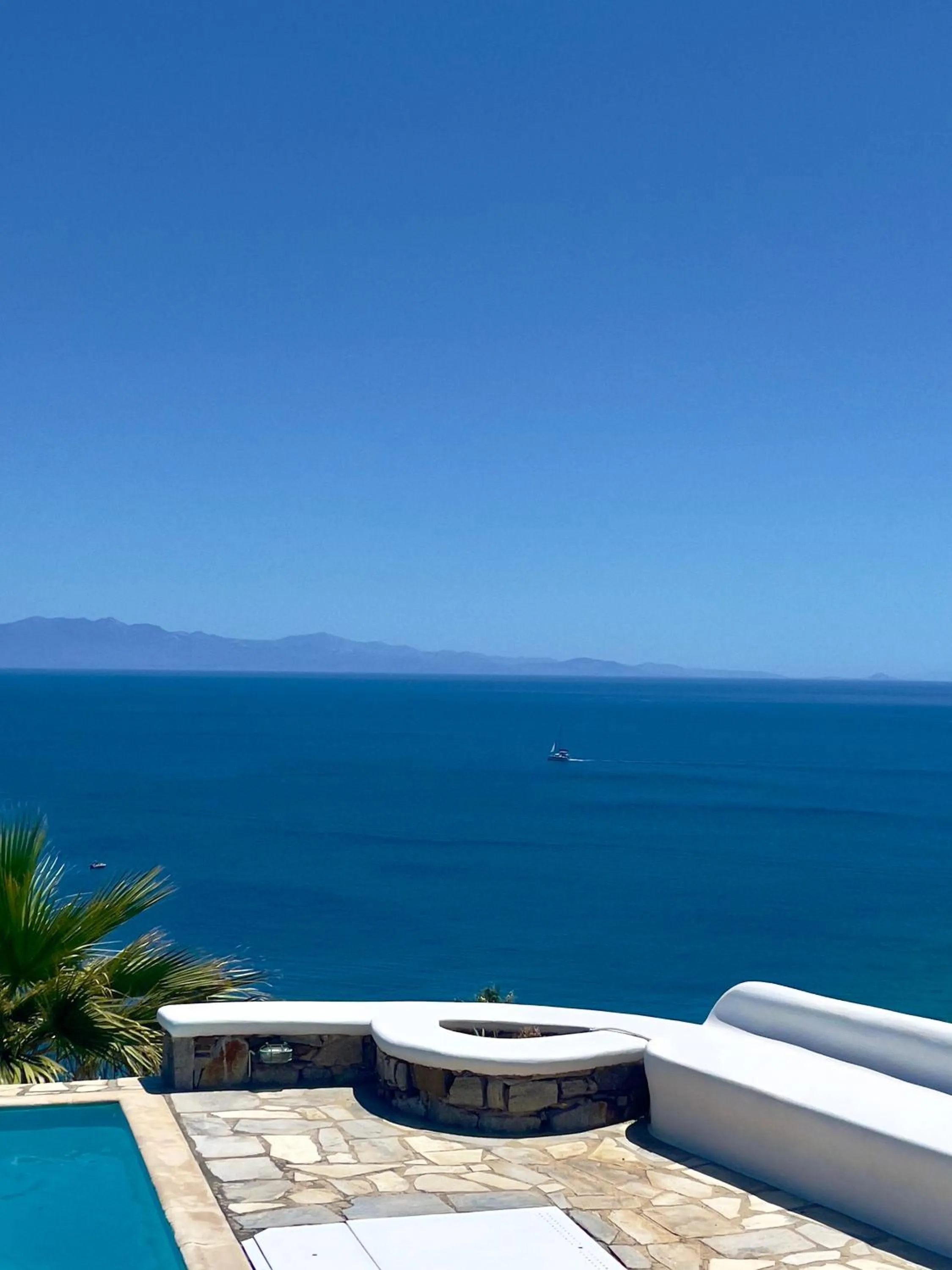 Pool view in Mykonos Dot - The Villas