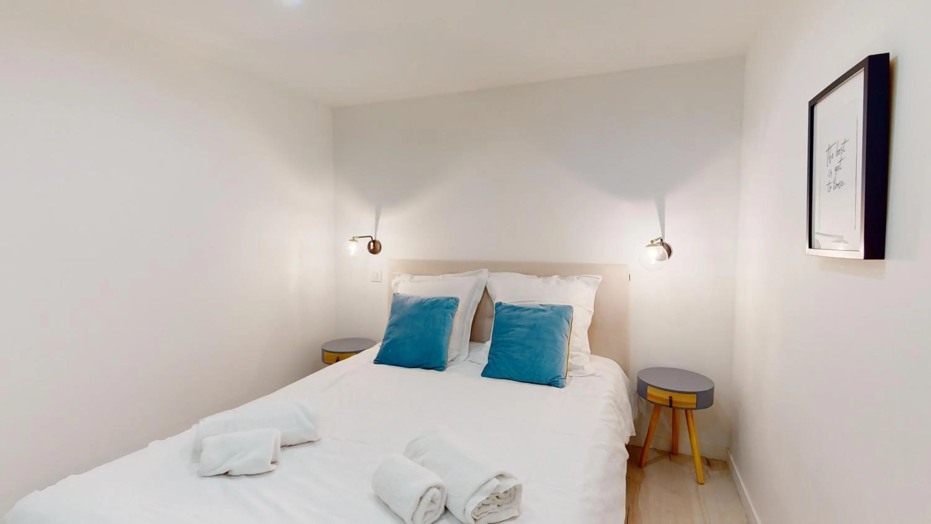 Bed in Appartements modernes avec véranda