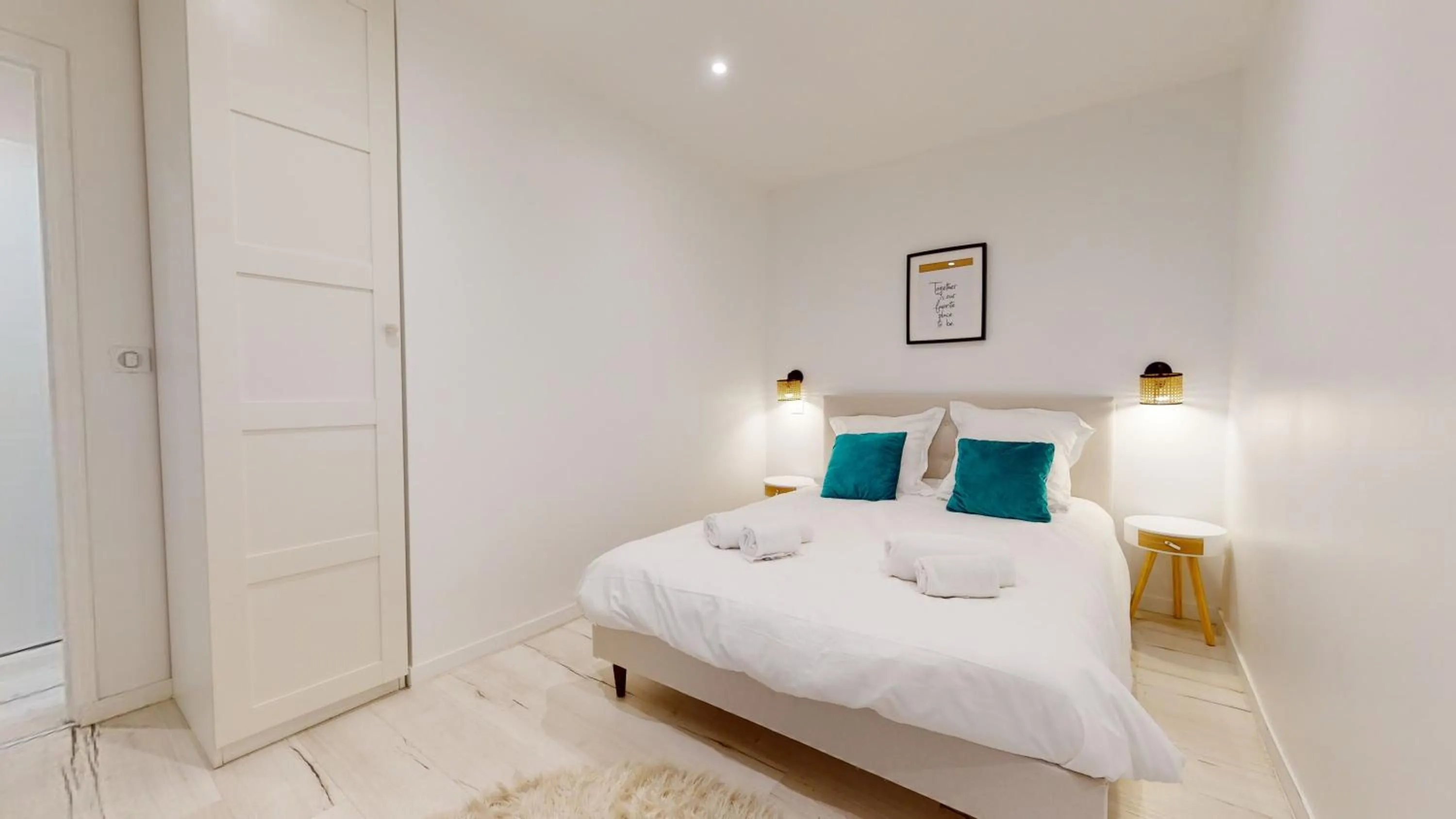 Bed in Appartements modernes avec véranda