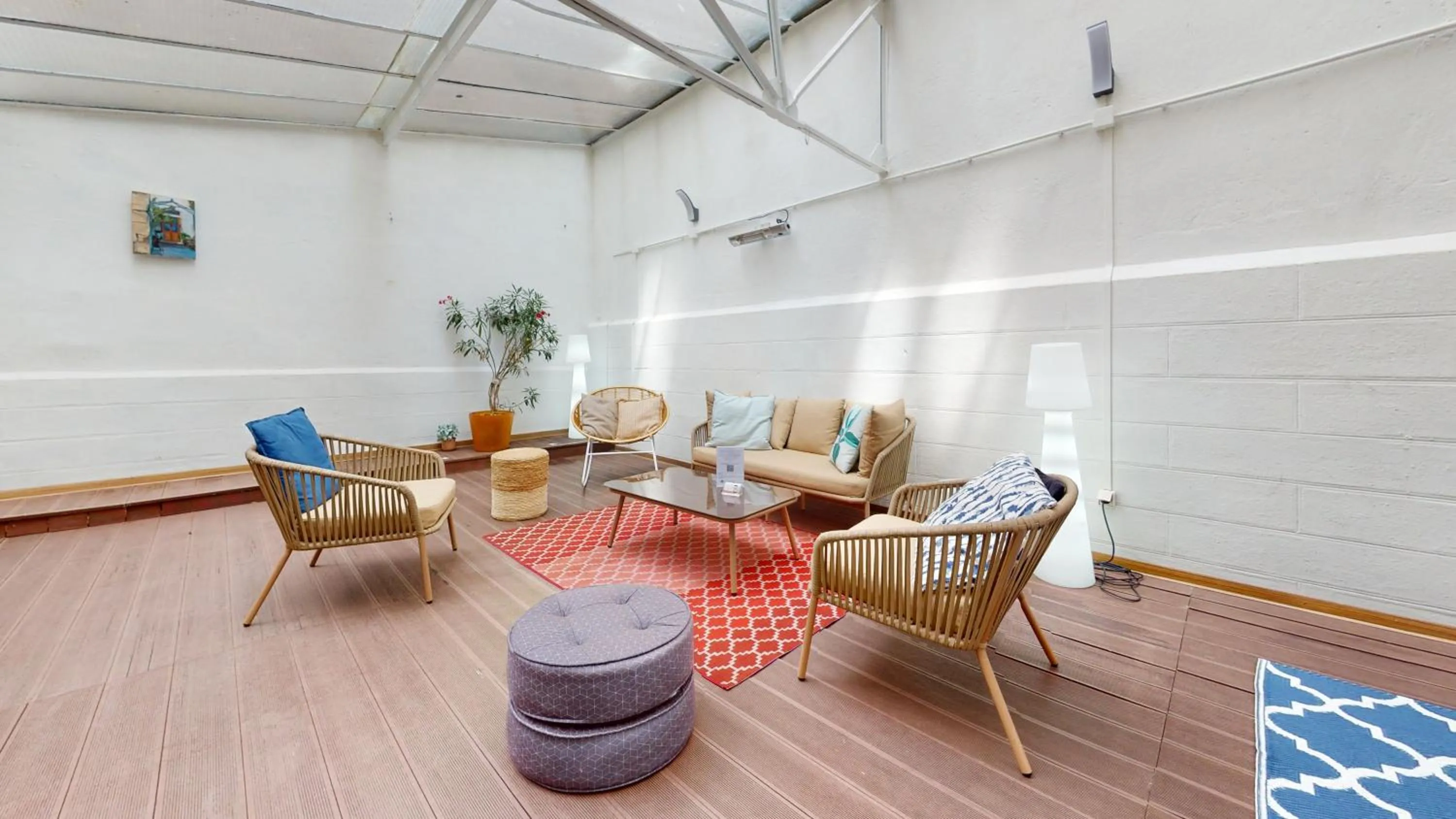 Living room in Appartements modernes avec véranda