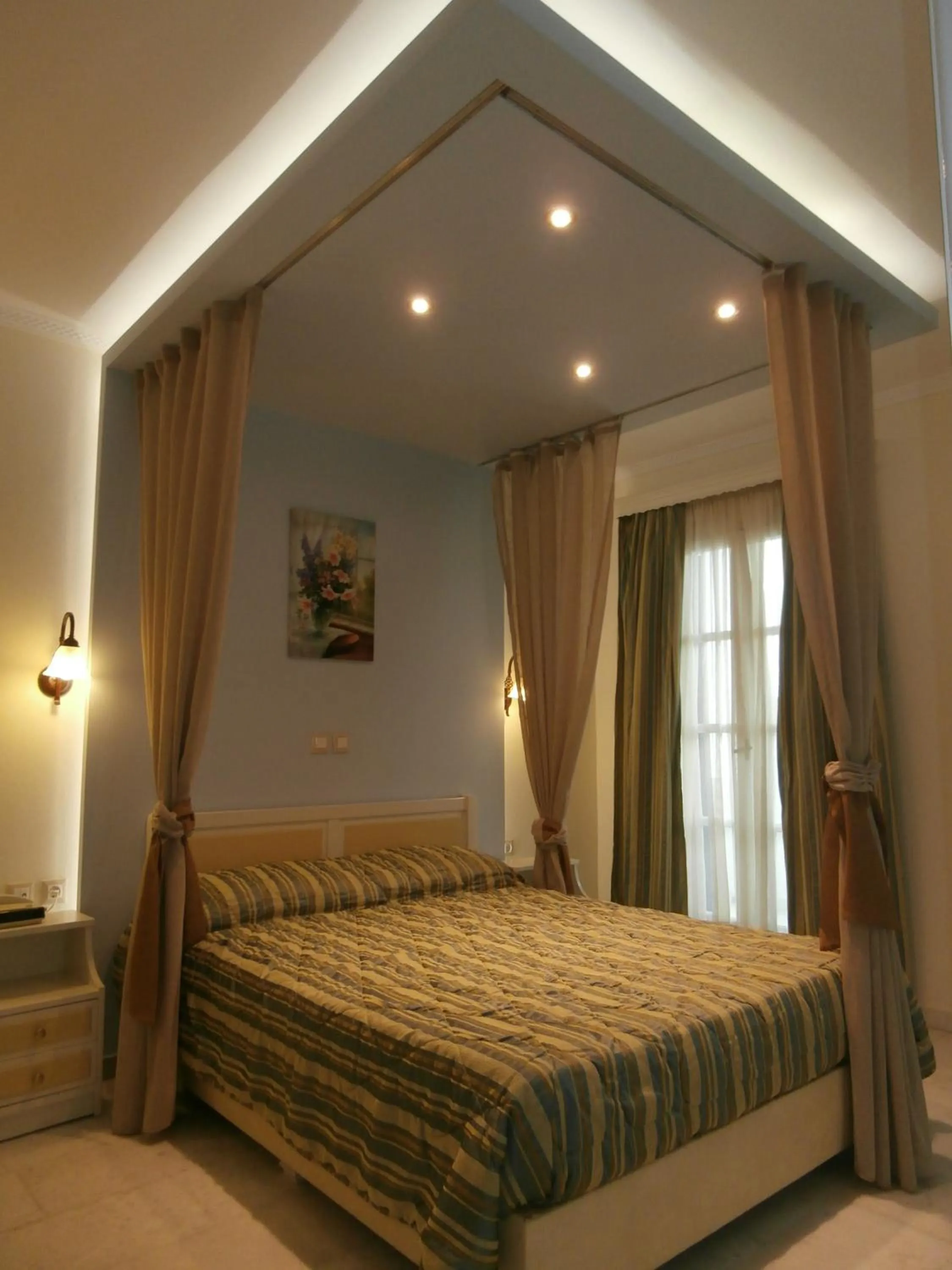 Bed in Katerina Hotel