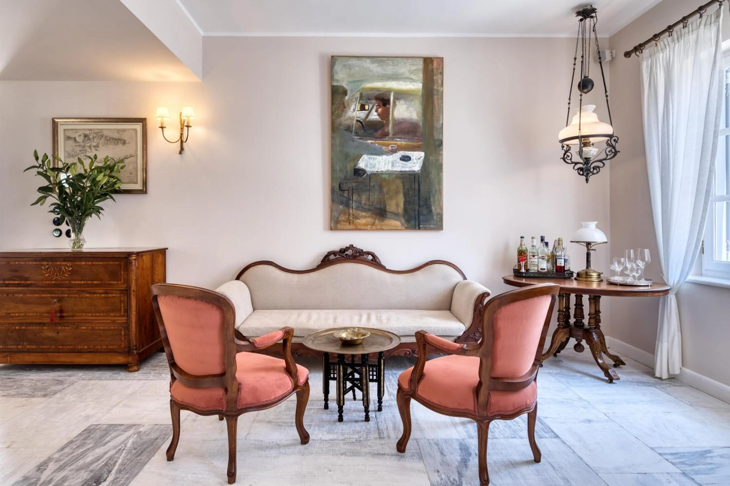 Living room in Hotel Leto Hydra