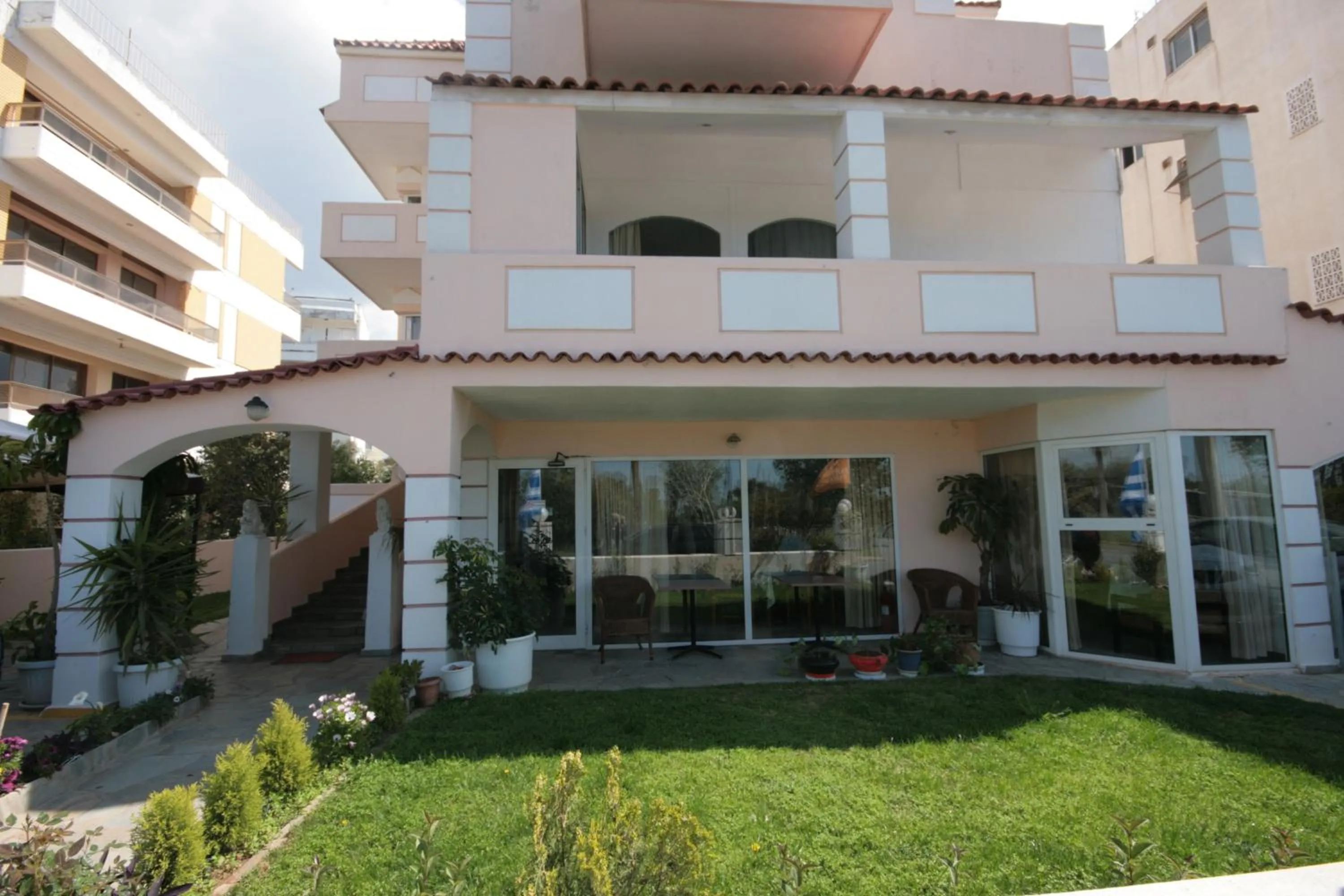 Facade/entrance in Parthenis Riviera Hotel