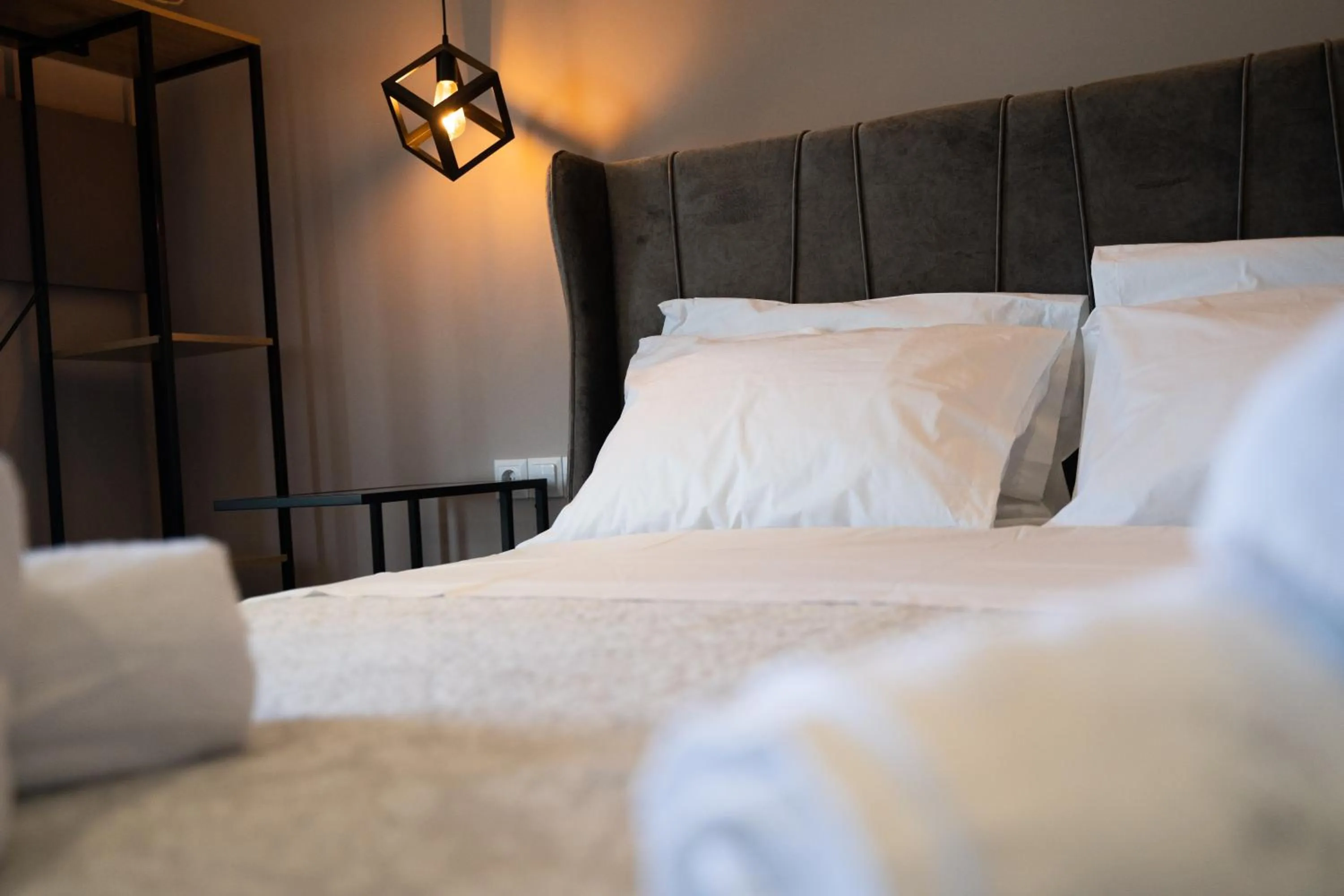 Bed in Parthenis Riviera Hotel