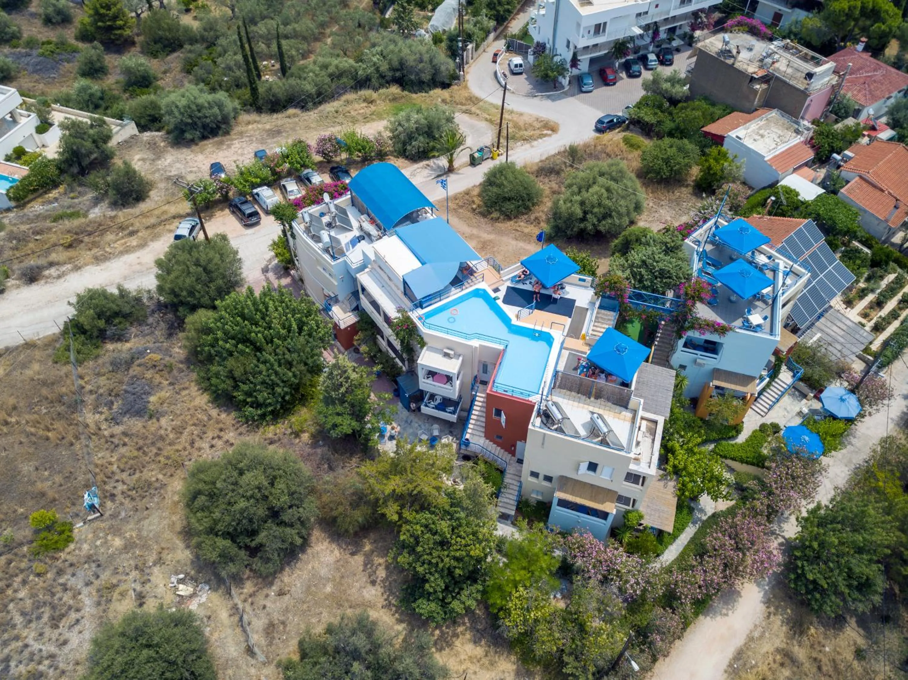 Bird's eye view in Heliotopos Apartments