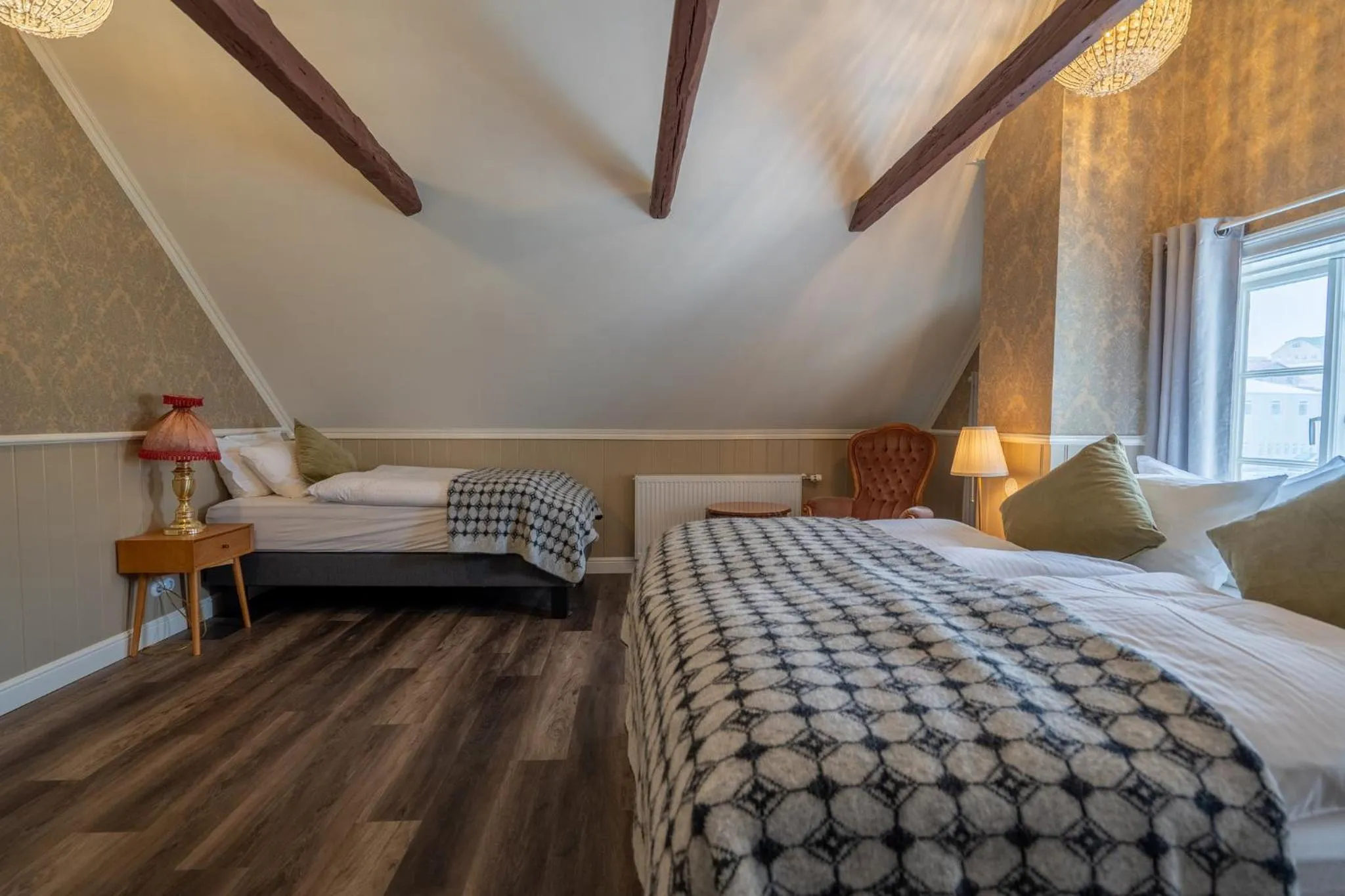 Bedroom, Bed in Hótel Blönduós