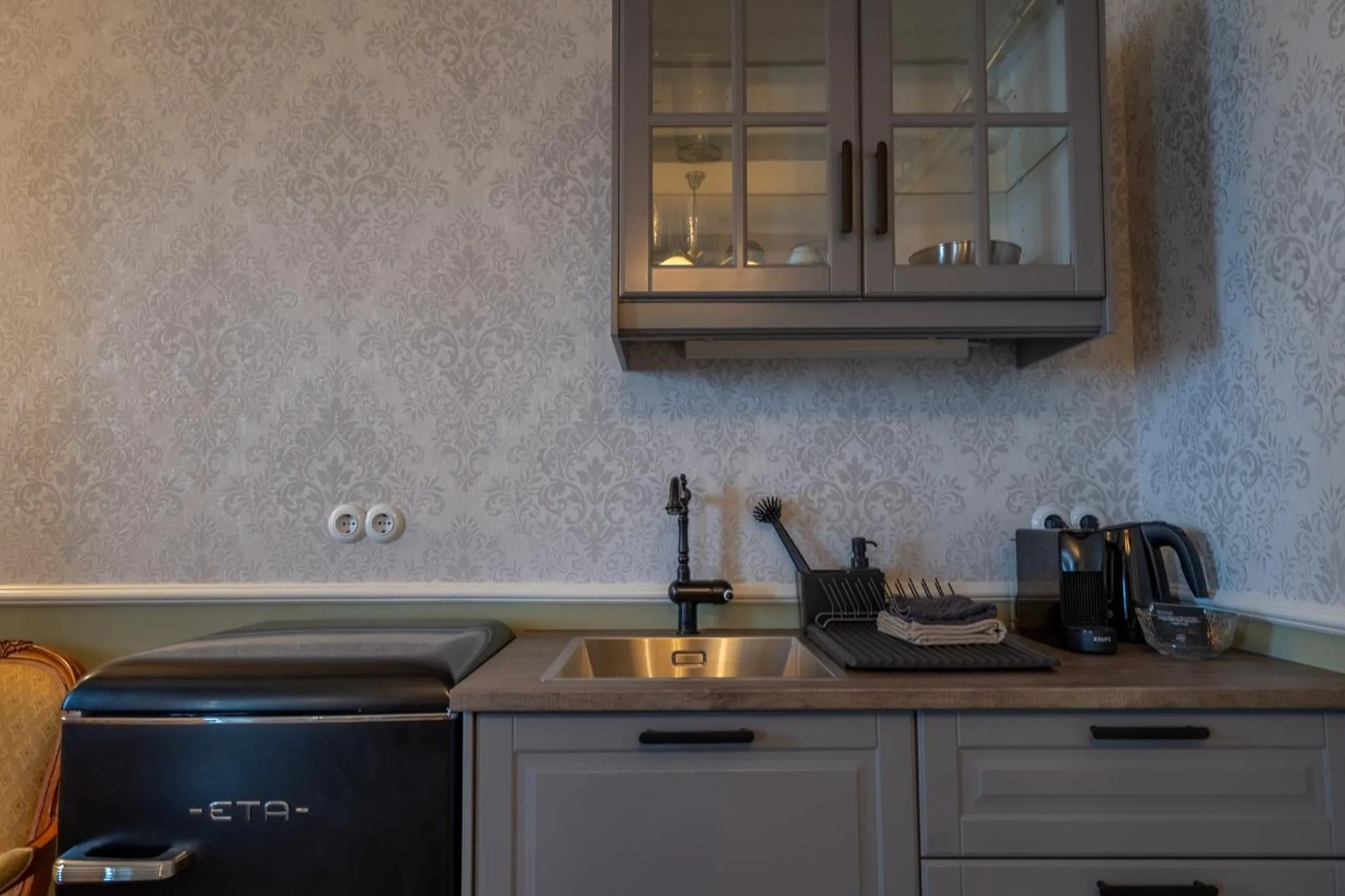 Kitchen or kitchenette in Hótel Blönduós