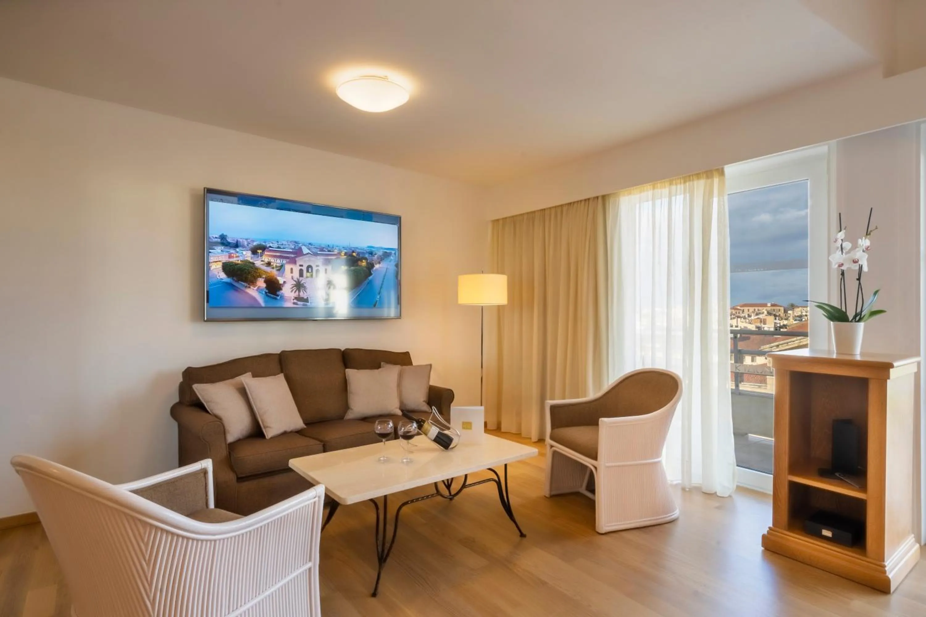 TV and multimedia in Kydon The Heart City Hotel