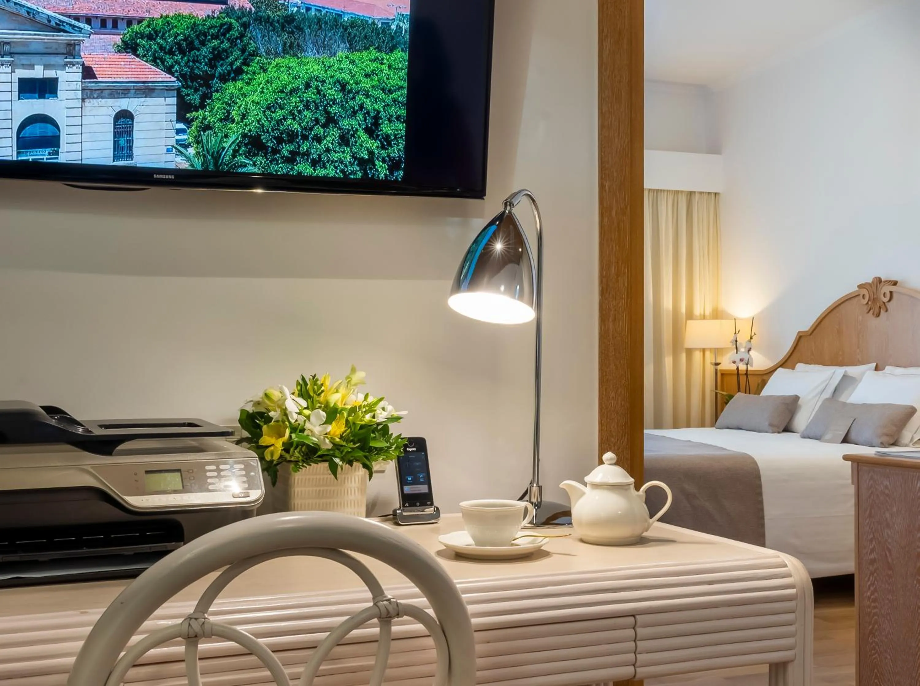 TV and multimedia, Bed in Kydon The Heart City Hotel