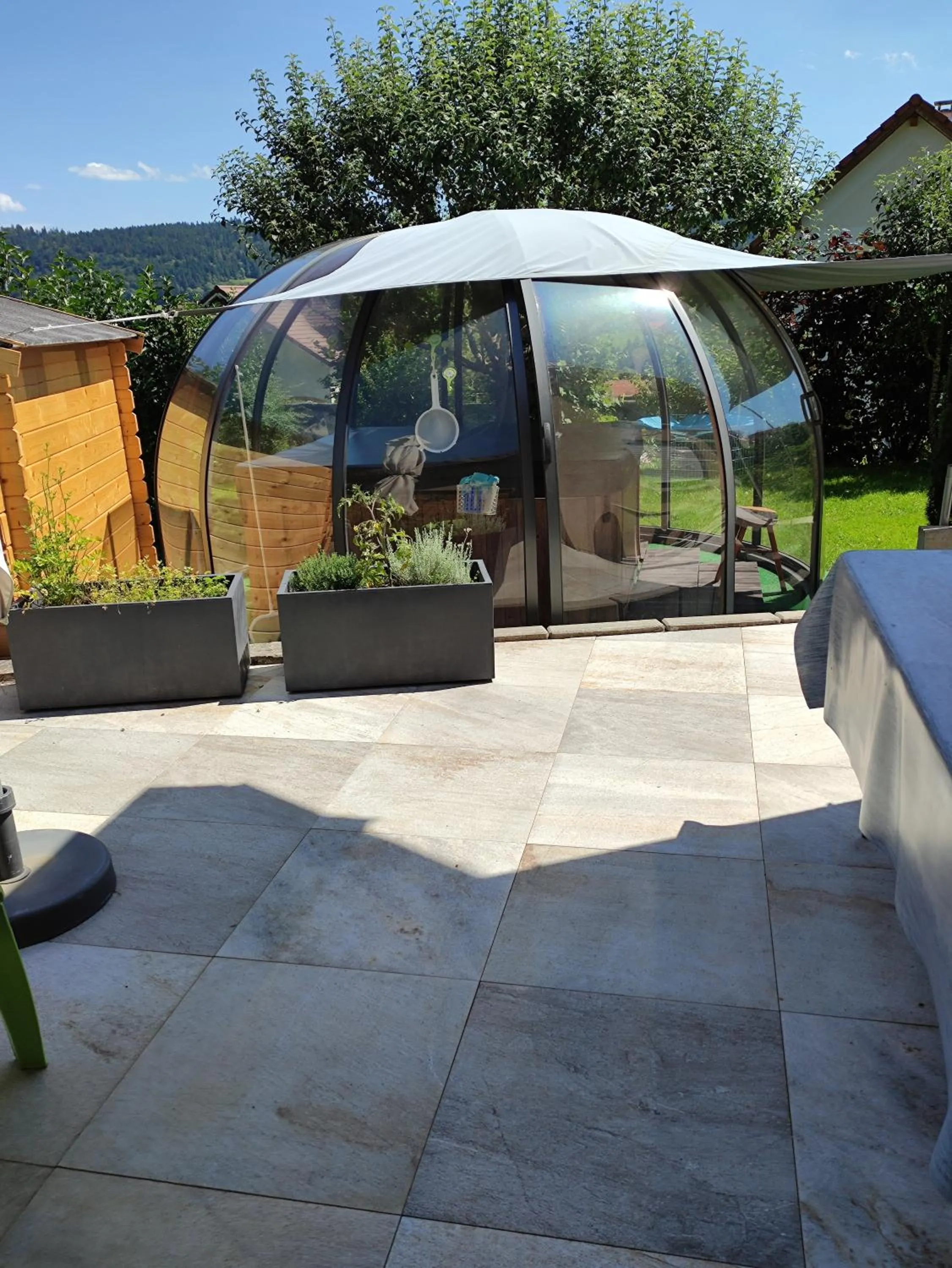 Patio in Chambres d'hôtes Au Doubs Murmure