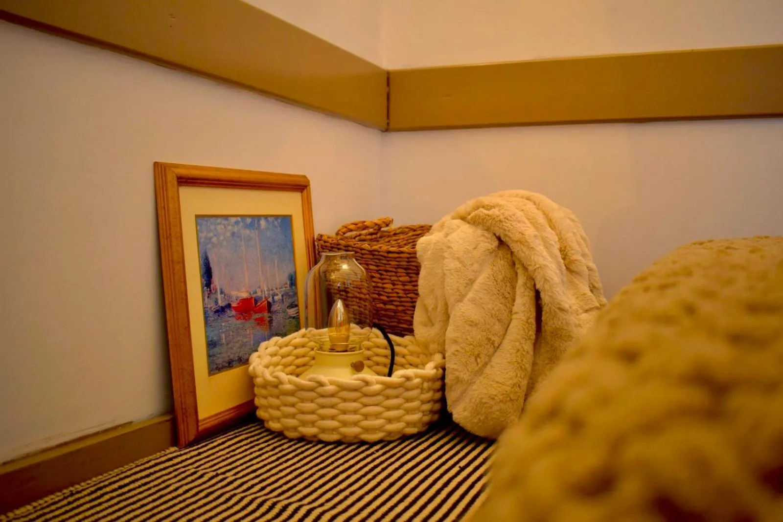 Decorative detail, Bed in Carmen Art Hotel