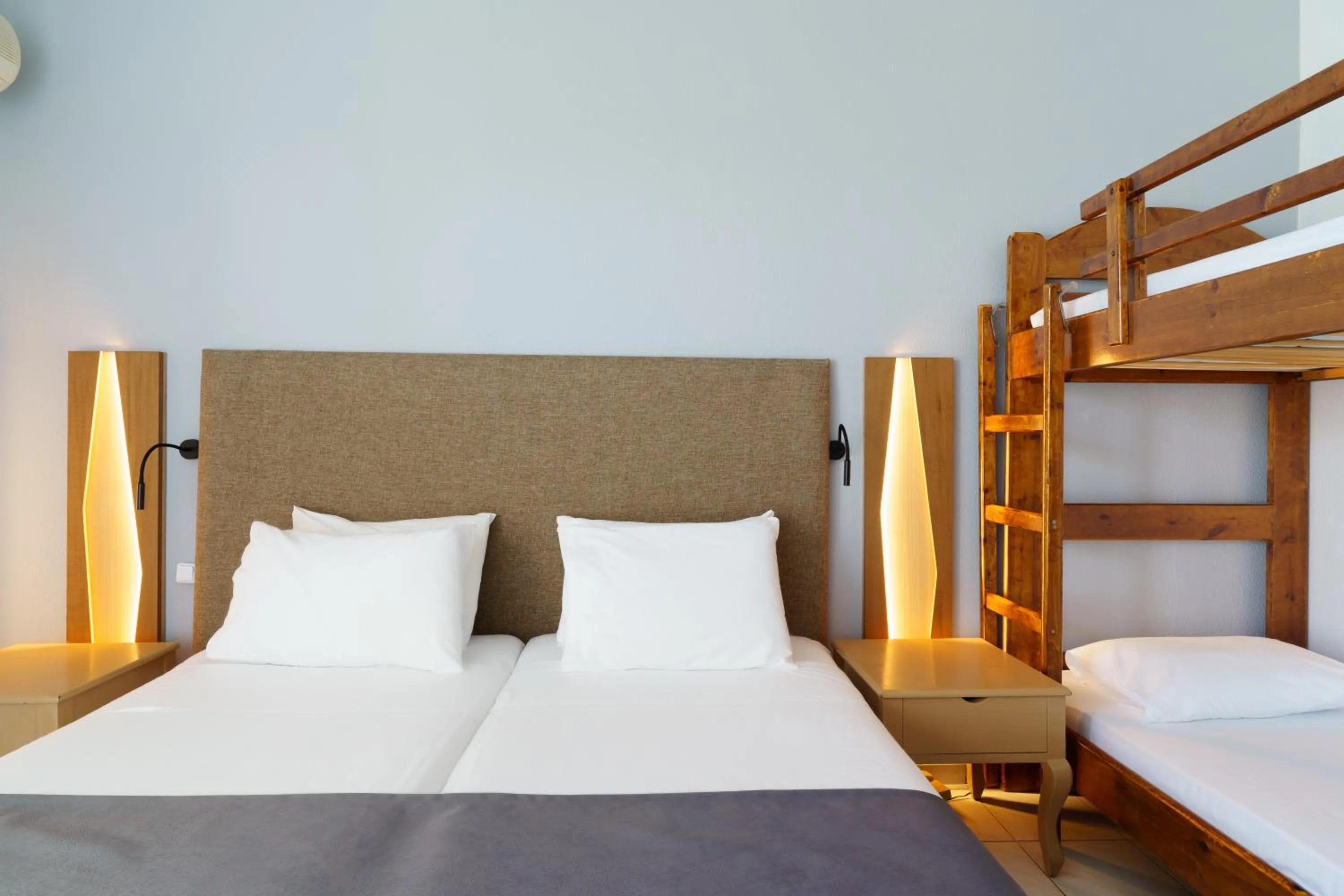 Bed in Palmariva Beach Hotel