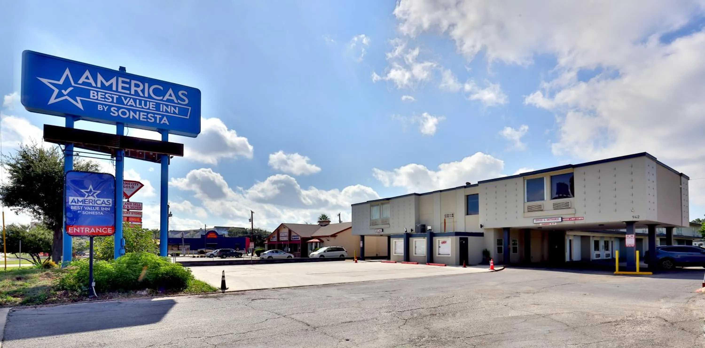 Property logo or sign in Americas Best Value Inn San Antonio Airport South