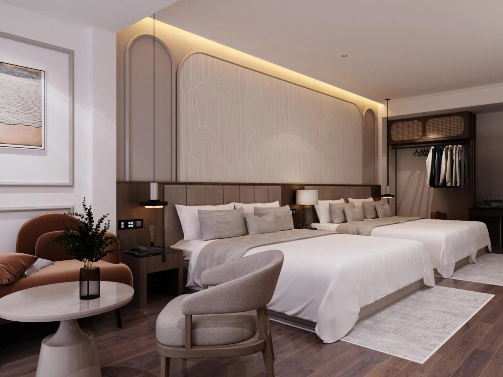 Bedroom, Bed in L'amant de Hanoi Hotel - khách sạn Lamant de Hà Nội