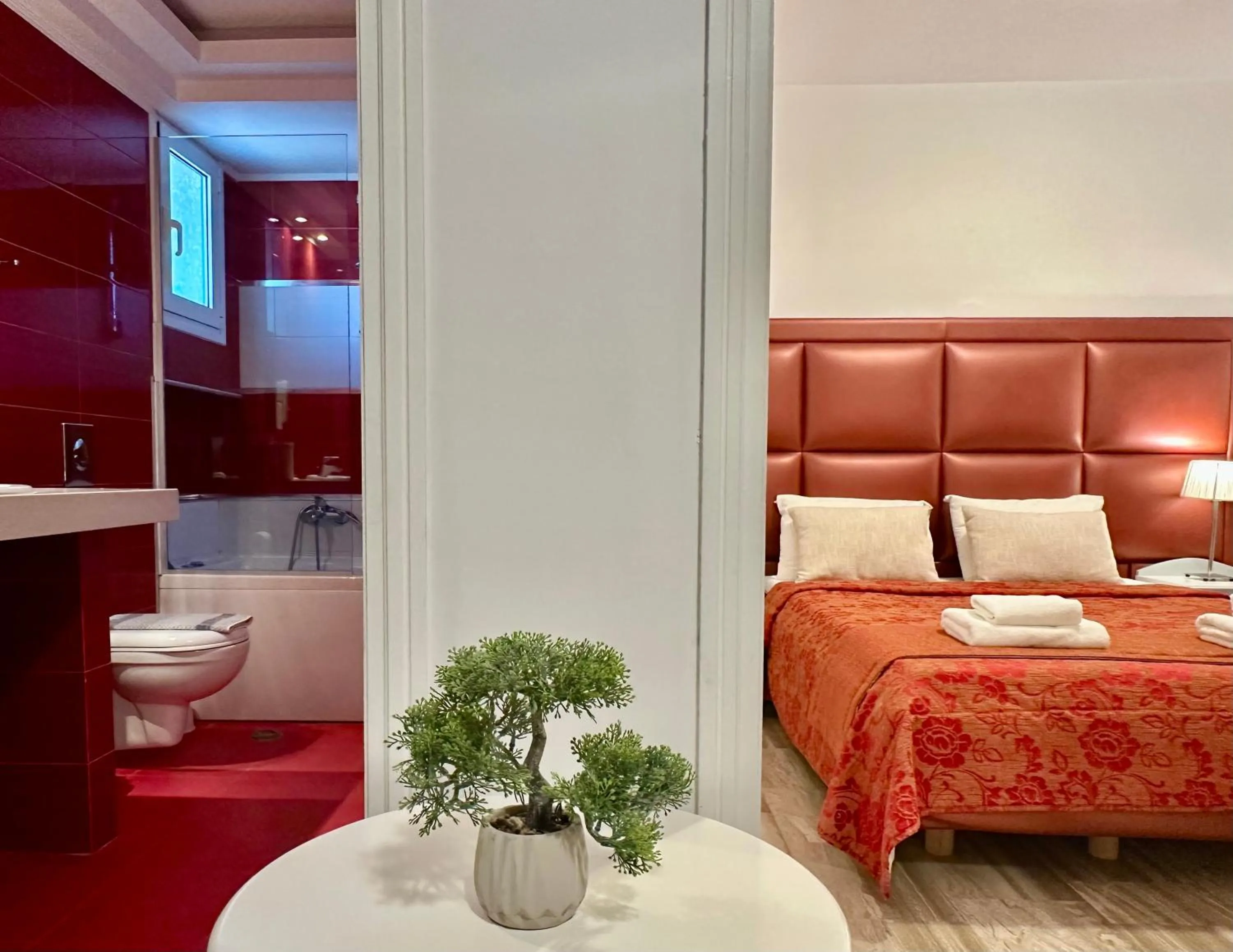 Bed in Hotel Apartments Panorama