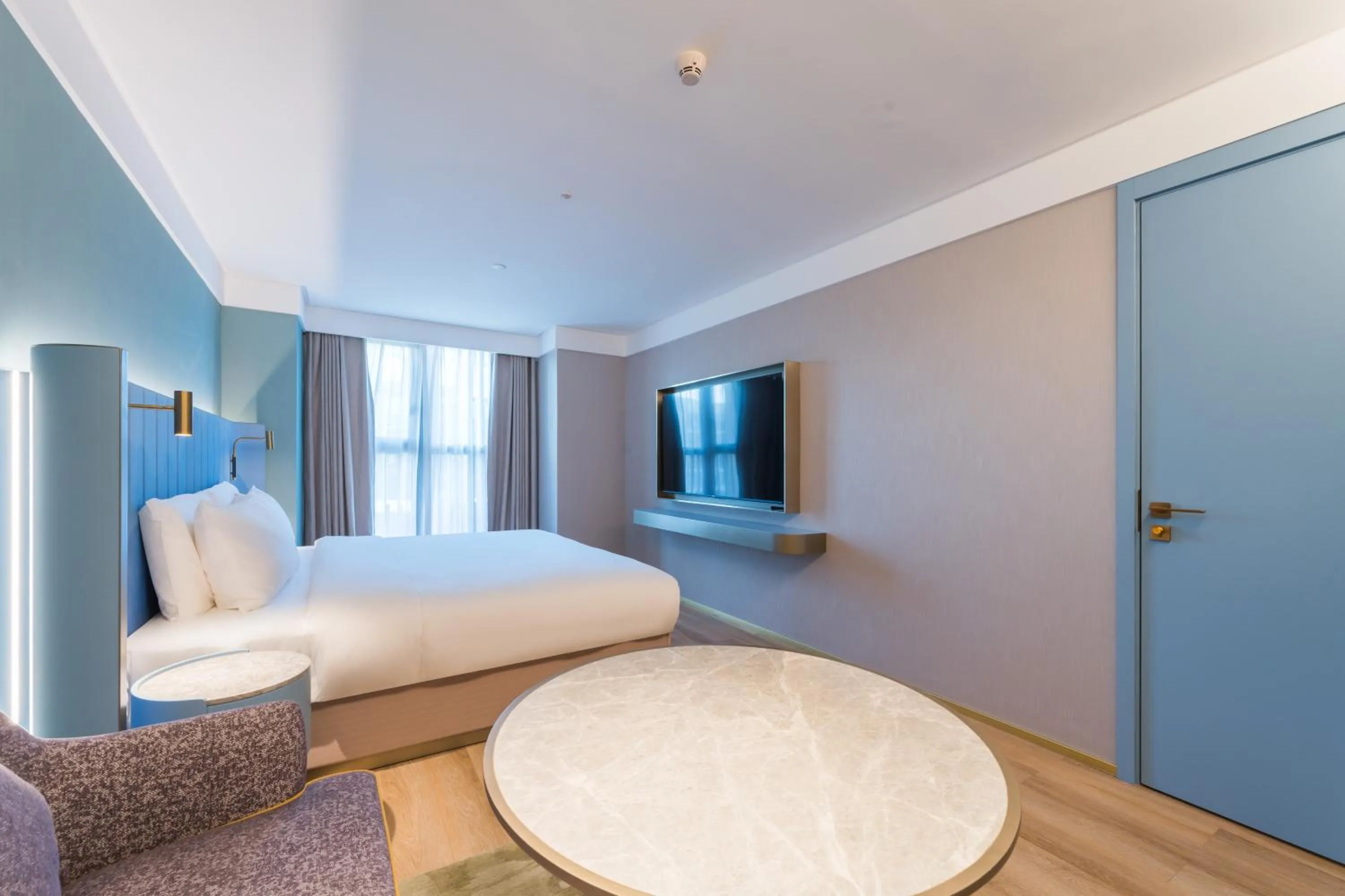 Bed in Manxin Hotel Guangzhou Baiyun Airport Branch